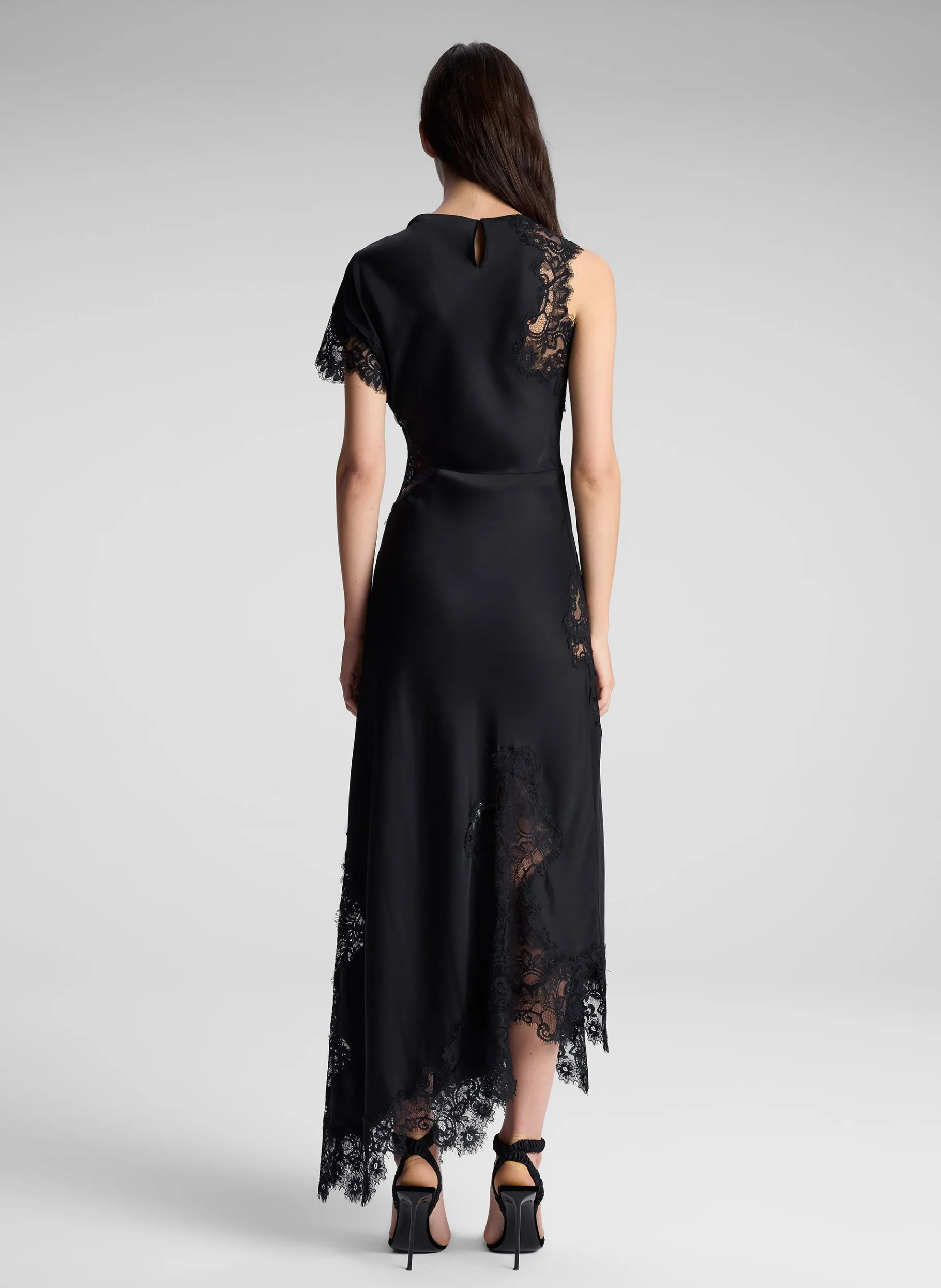 Women A.L.C. Dresses^Alessia Satin And Lace Maxi Dress
