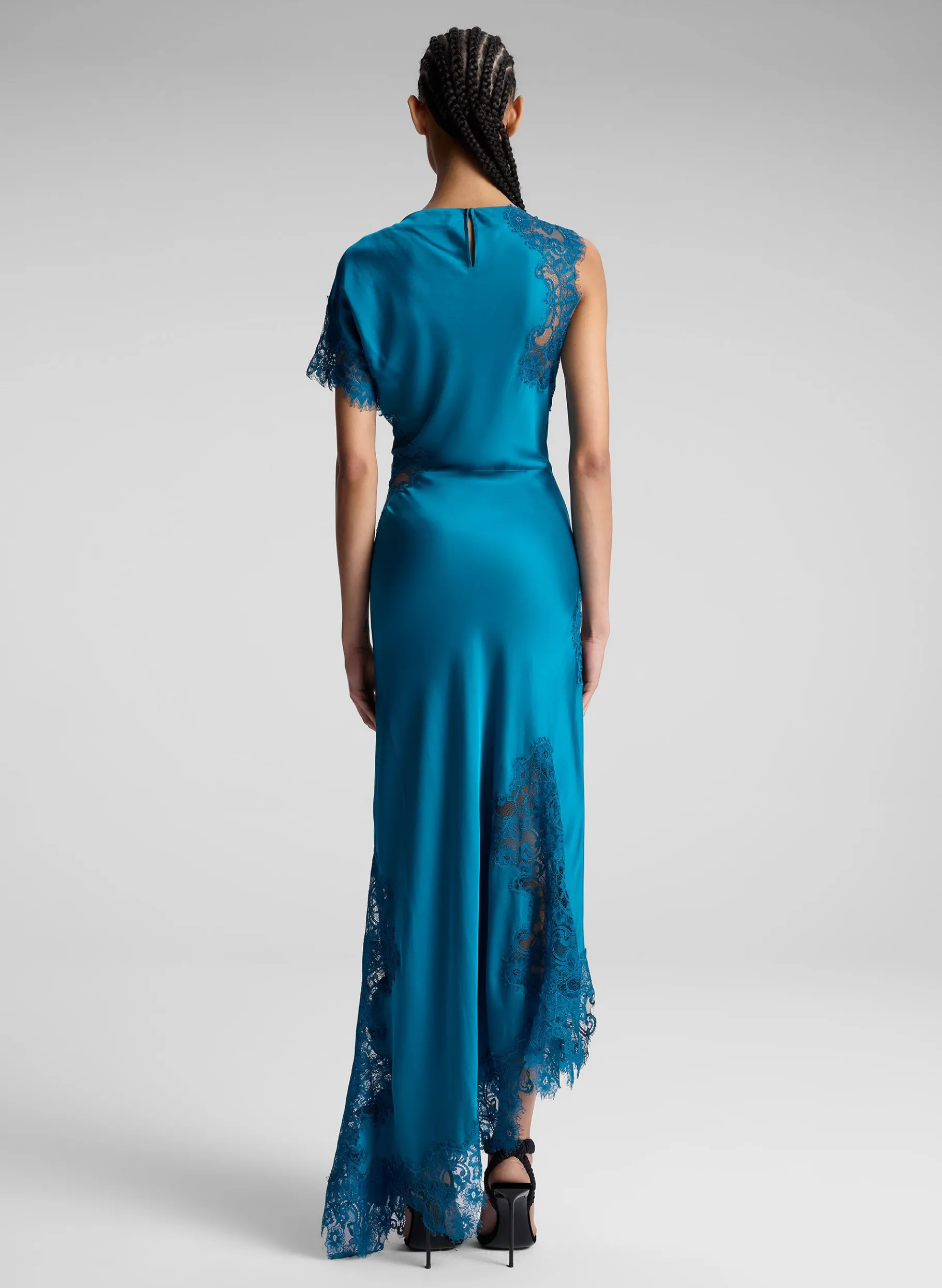 Women A.L.C. Dresses^Alessia Satin And Lace Maxi Dress
