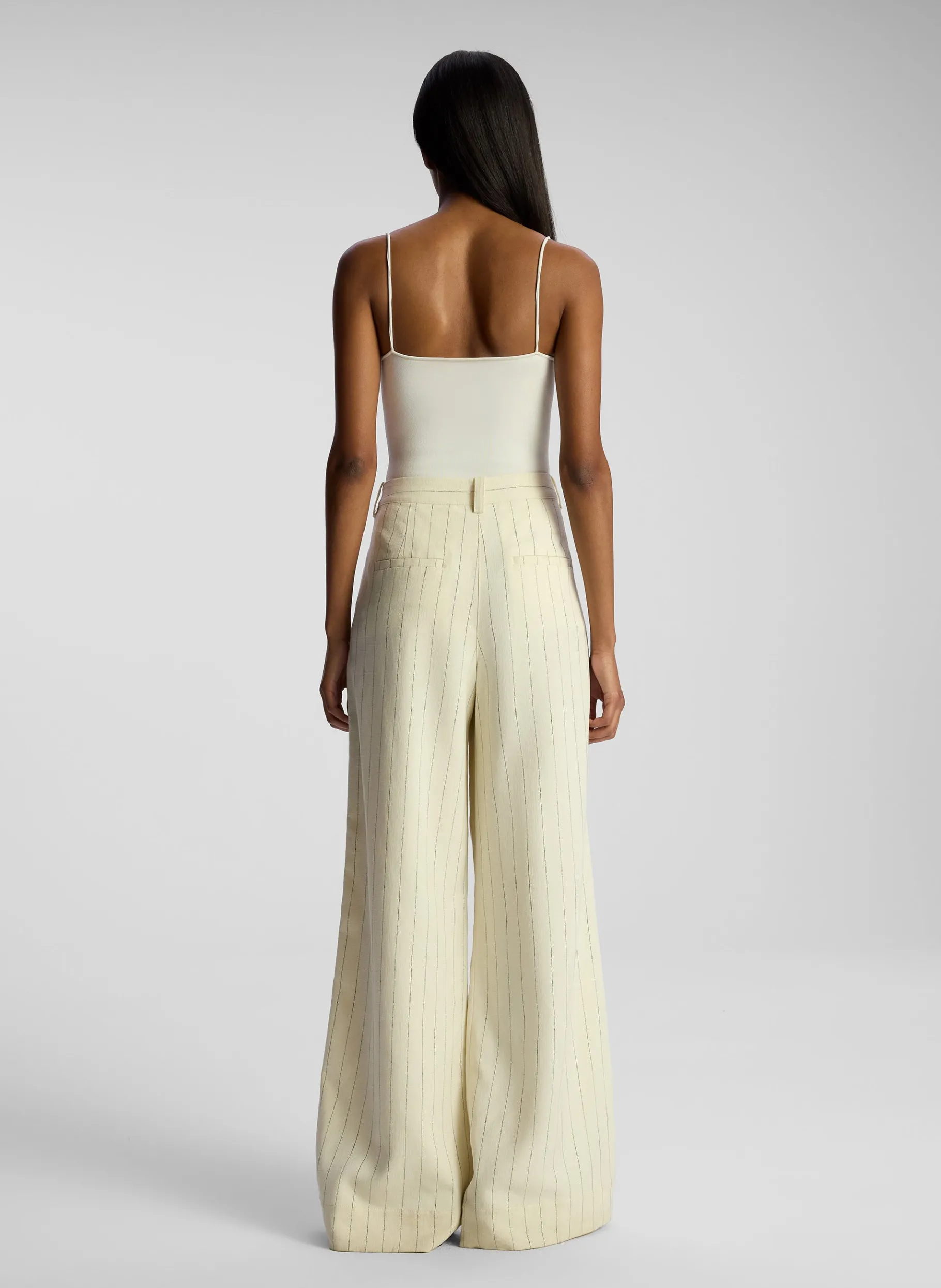 Women A.L.C. Bottoms | Suits^Alfie Wide Leg Pinstripe Pant