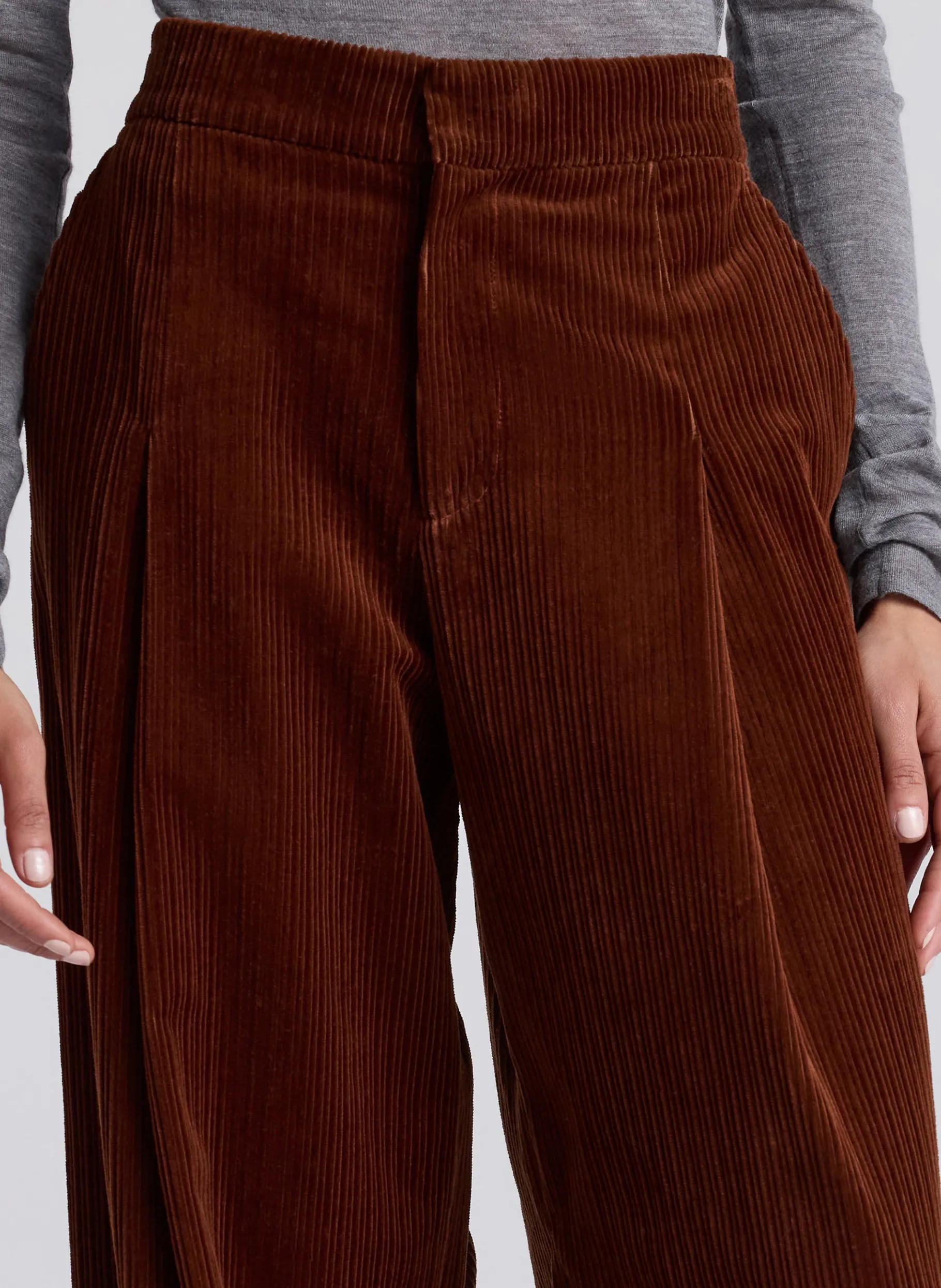 Women A.L.C. Bottoms^Andrew Wide Leg Corduroy Pant