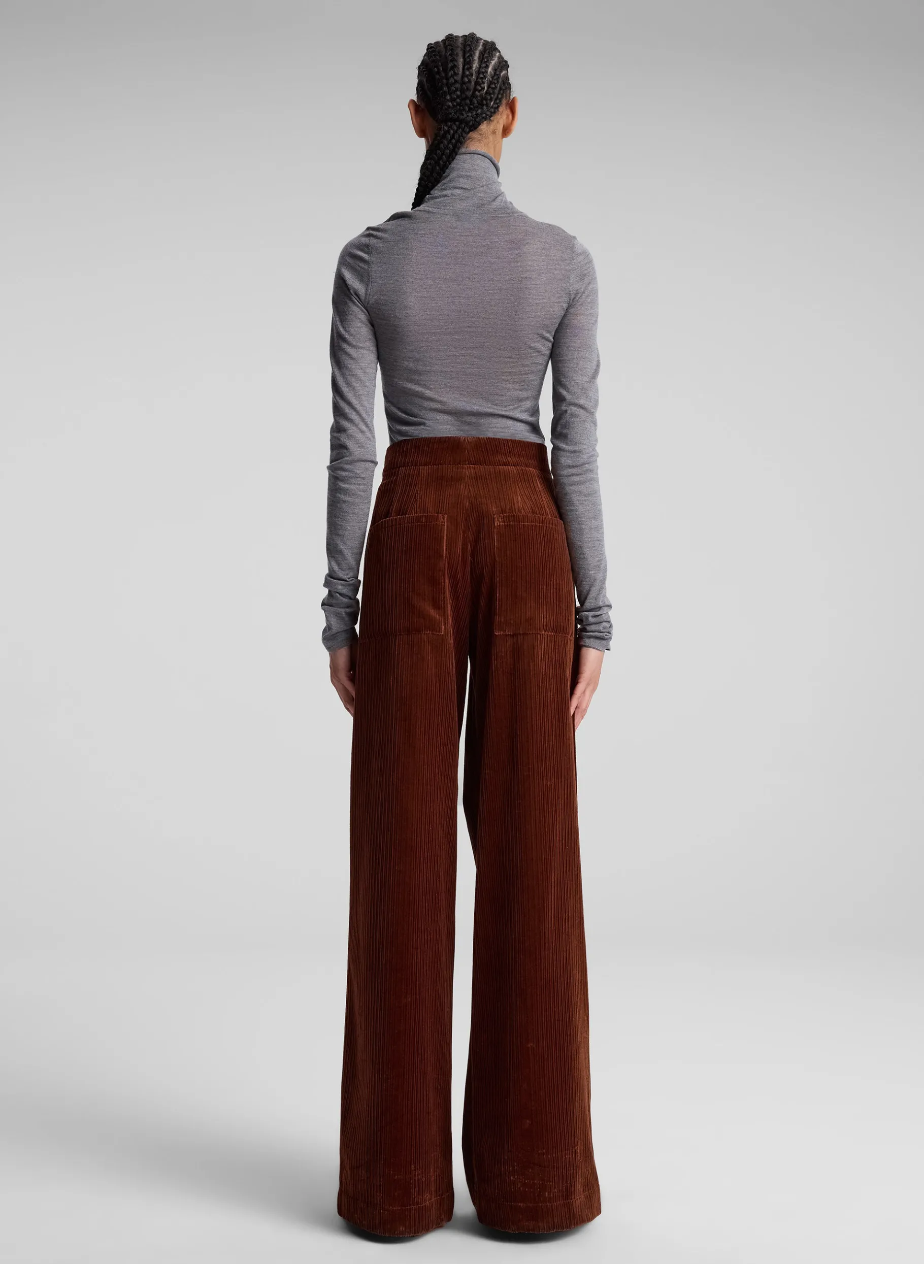 Women A.L.C. Bottoms^Andrew Wide Leg Corduroy Pant