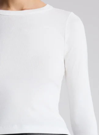 Women A.L.C. Tops | Tees & Tanks^Ari Cotton Rib Long Sleeve Tee