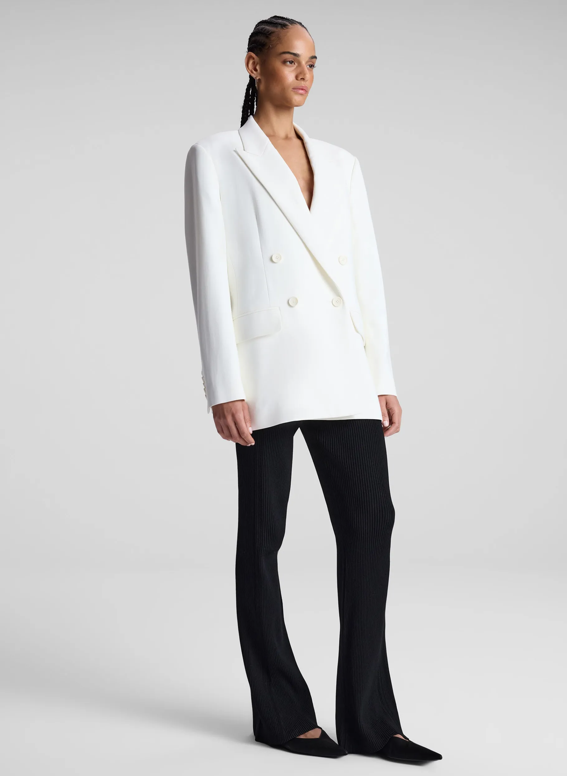 Women A.L.C. Knitwear | Bottoms^Ayla Flared Rib Knit Pant