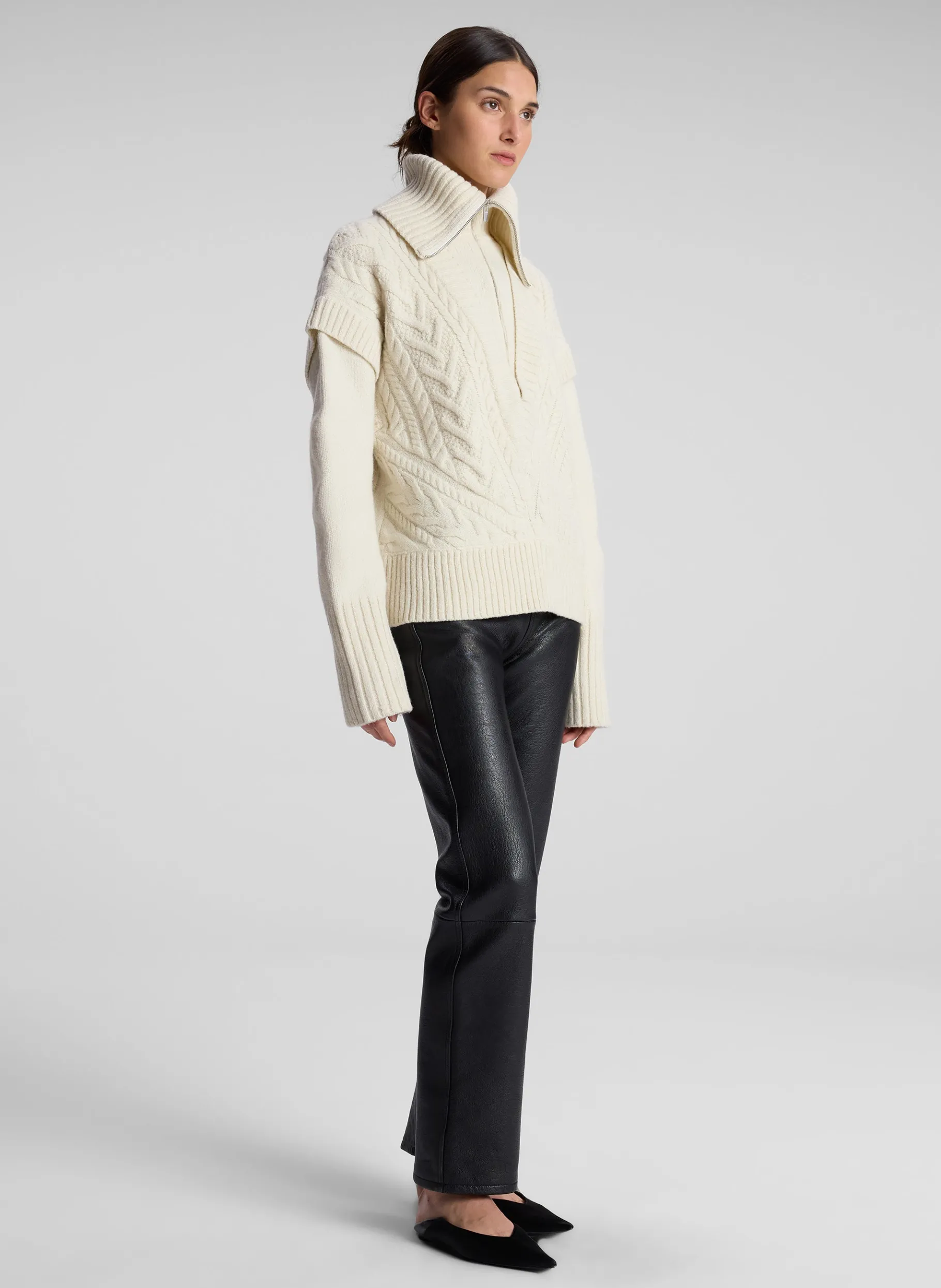 Women A.L.C. Tops | Sweaters^Callie Merino Cable Knit Sweater