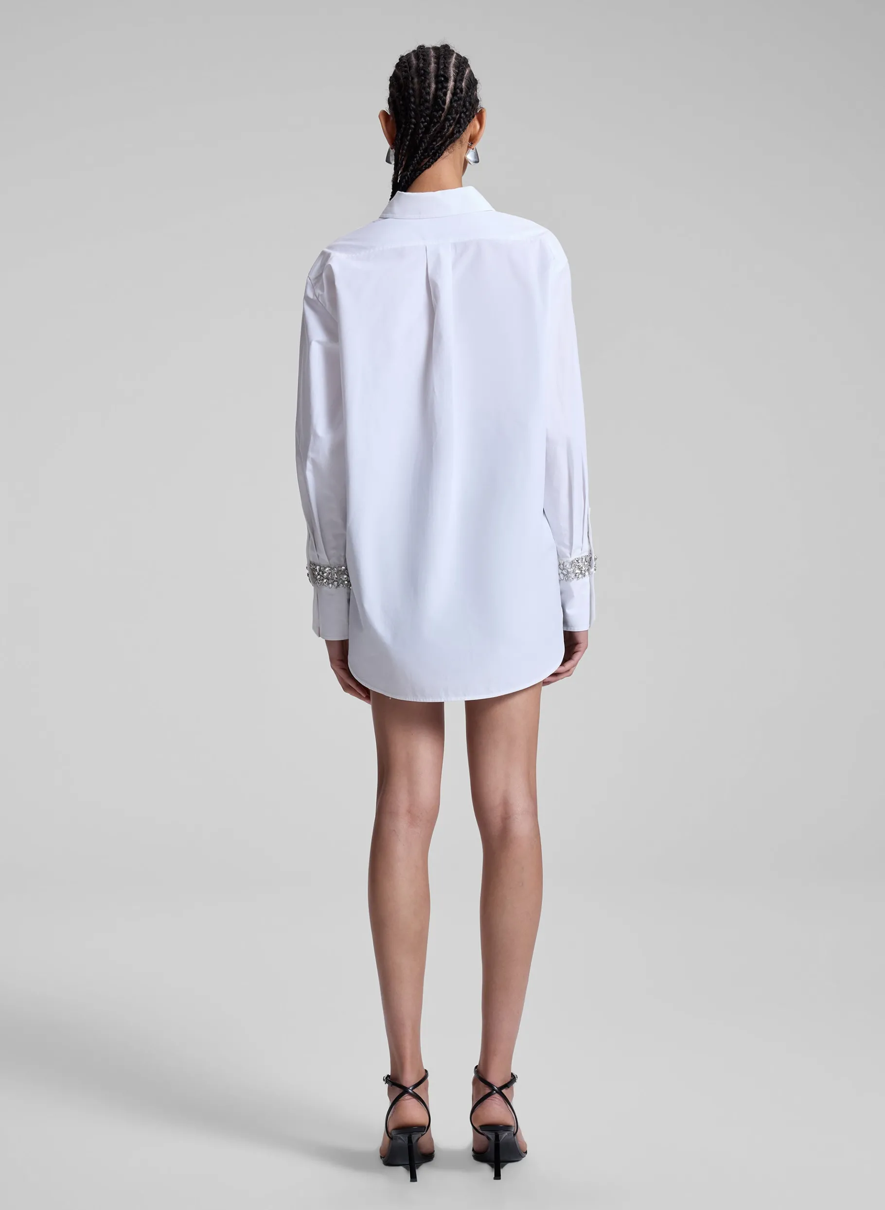 Women A.L.C. Tops | Suits^Calvin Embellished Sleeve Shirt