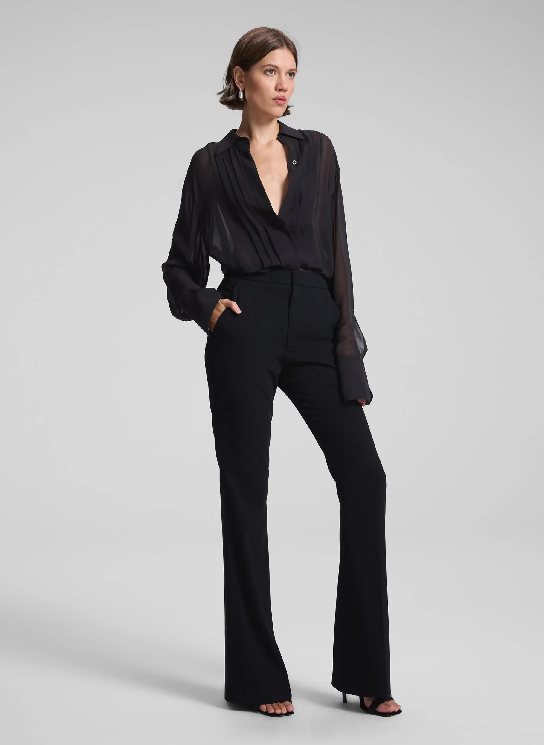 Women A.L.C. Tops^Camden Tux Silk Top