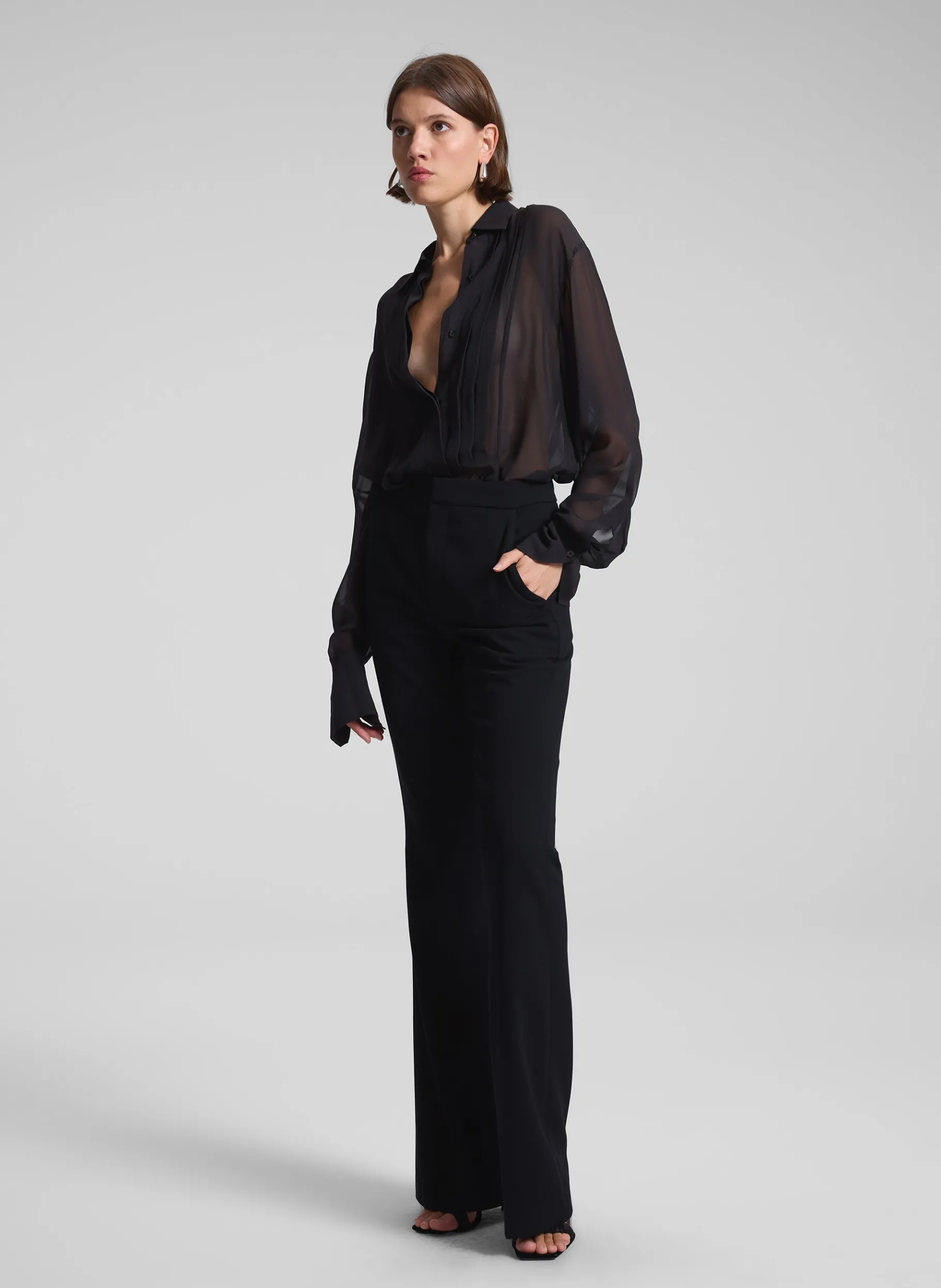 Women A.L.C. Tops^Camden Tux Silk Top