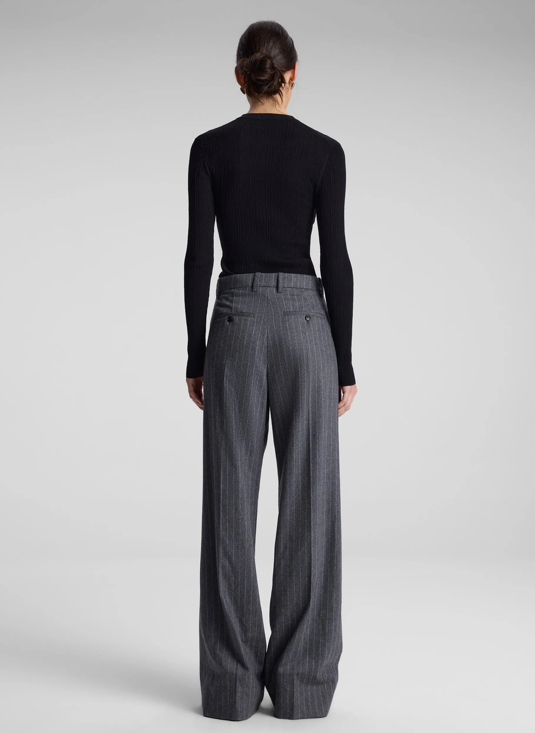 Women A.L.C. Bottoms | Suits^Charles Wool Cashmere Pinstripe Pant