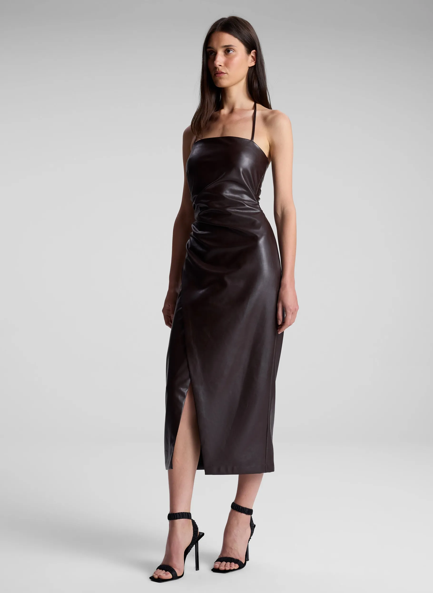 Women A.L.C. Dresses^Charlotte Vegan Leather Midi Dress