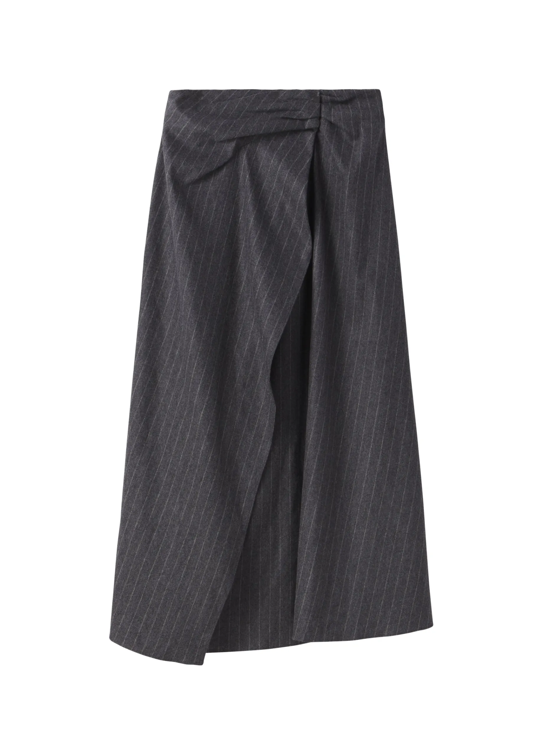 Women A.L.C. Bottoms | Skirts^Clara Wool Cashmere Pinstripe Midi Skirt