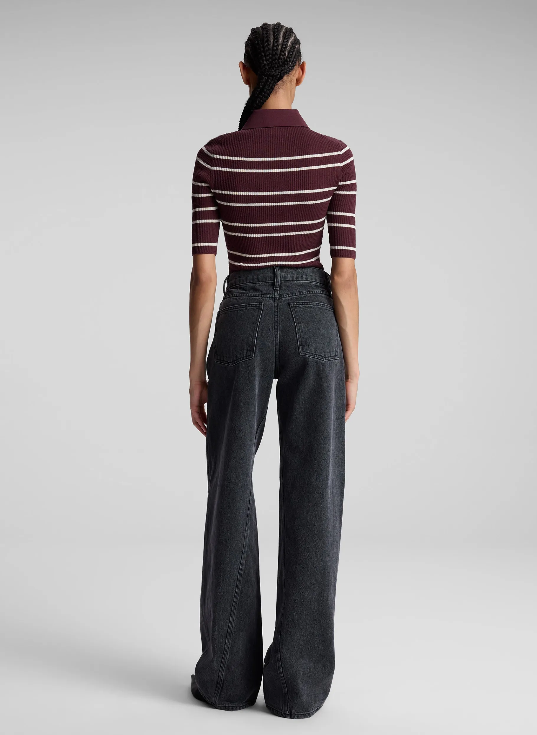 Women A.L.C. Tops^Cooper Fine Cotton Ribbed Top
