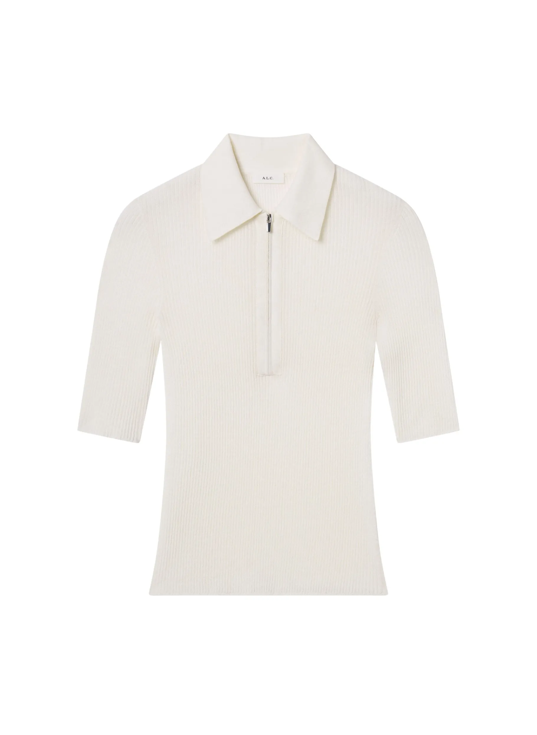 Women A.L.C. Tops^Cooper Fine Cotton Ribbed Top