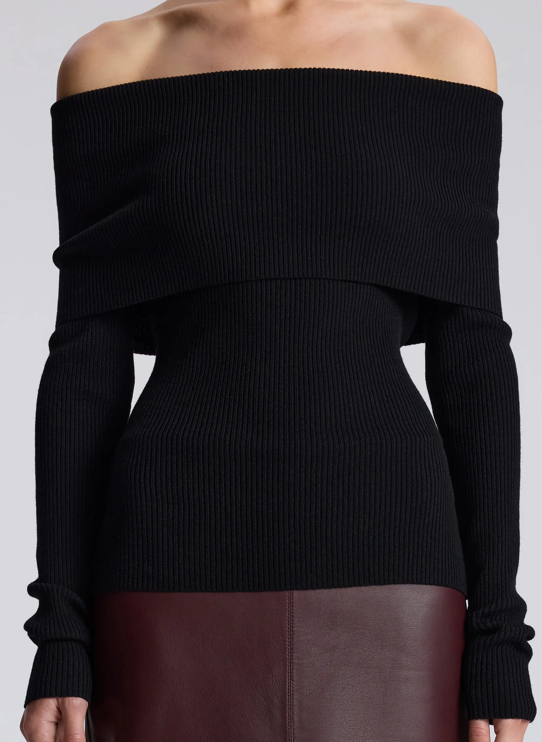 Women A.L.C. Tops | Knitwear^Evelyn Merino Off Shoulder Top
