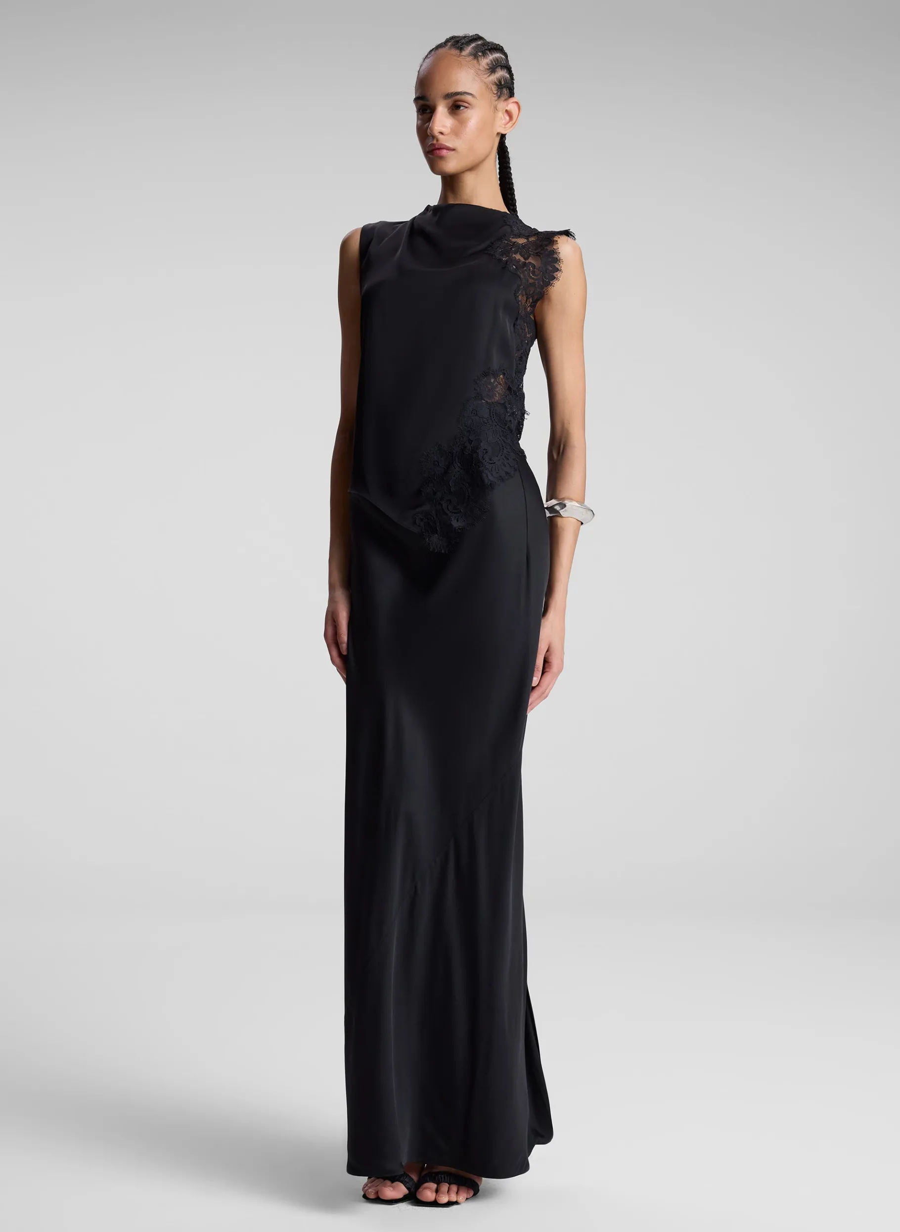 Women A.L.C. Tops^Gracie Satin And Lace Sleeveless Top