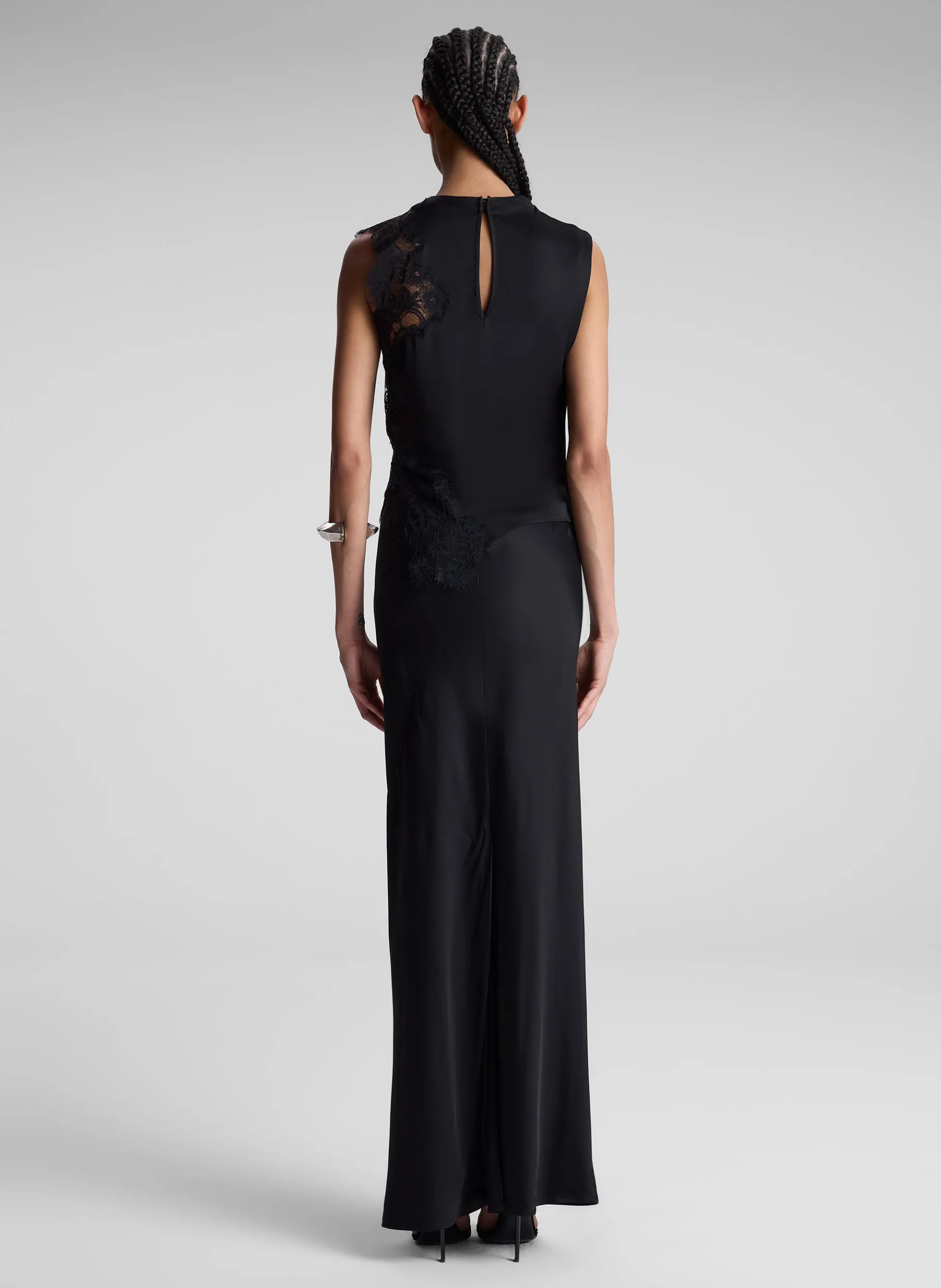 Women A.L.C. Tops^Gracie Satin And Lace Sleeveless Top