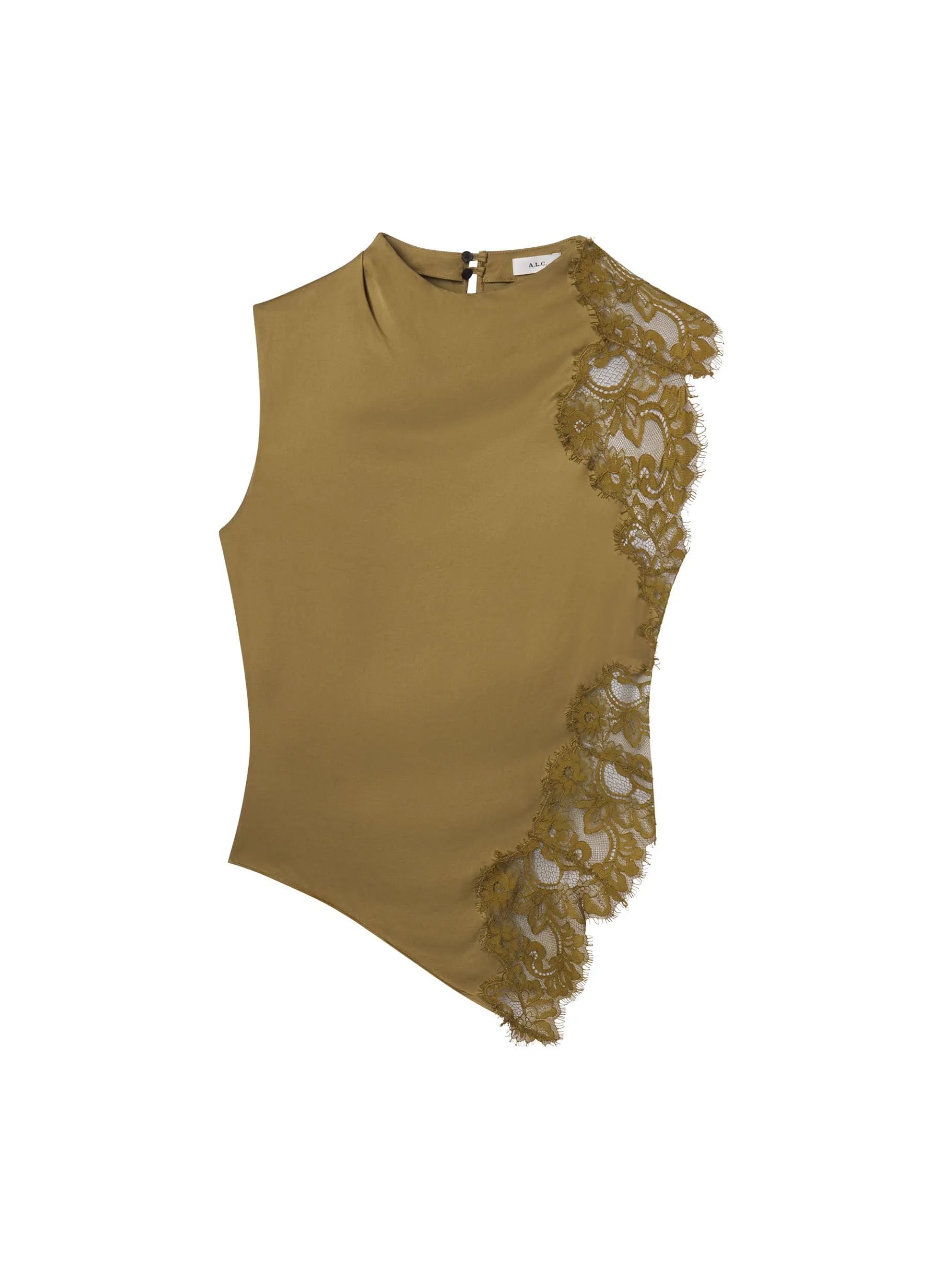 Women A.L.C. Tops^Gracie Satin And Lace Sleeveless Top