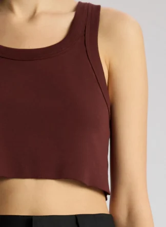 Women A.L.C. Tops | Tees & Tanks^Halsey Cropped Cotton Rib Tank
