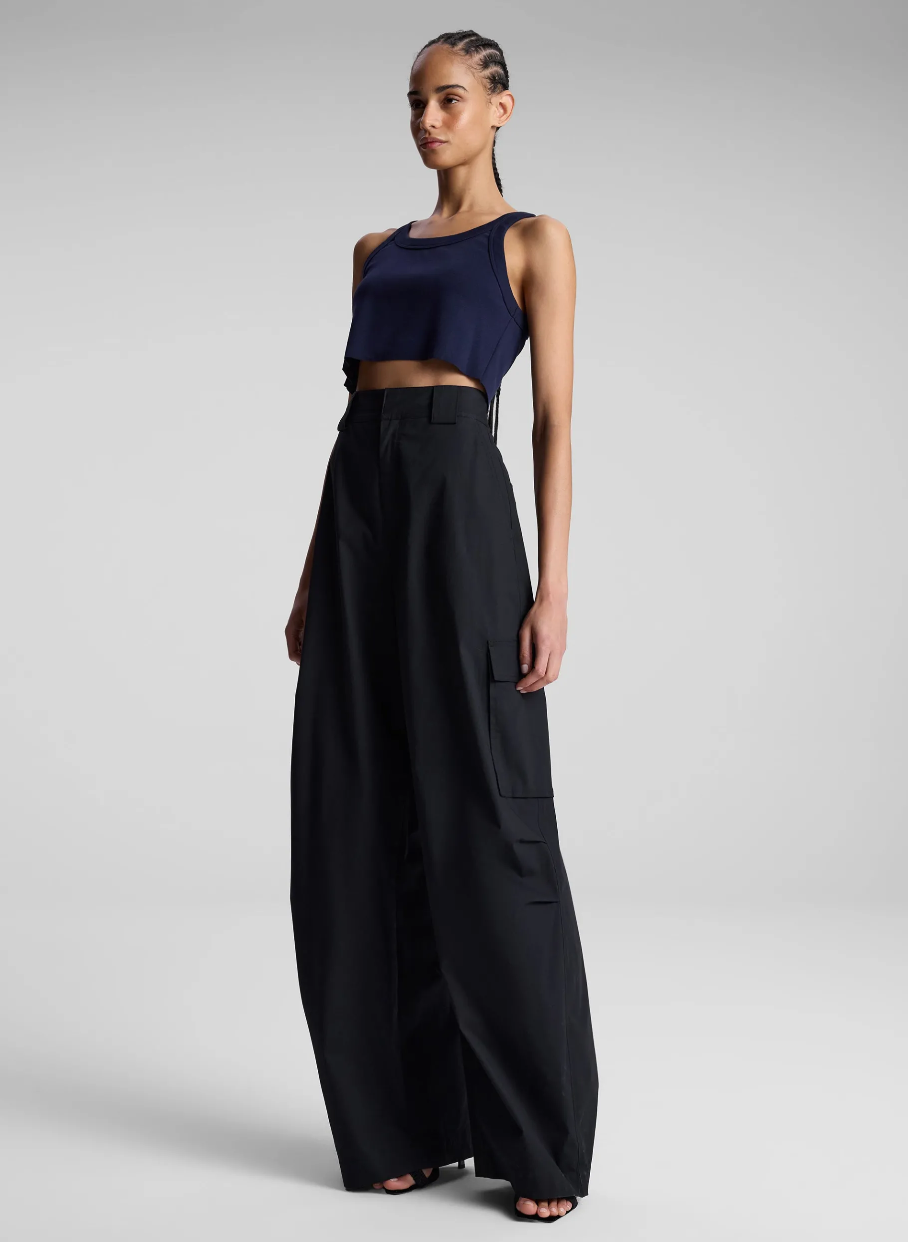 Women A.L.C. Tops | Tees & Tanks^Halsey Cropped Cotton Rib Tank