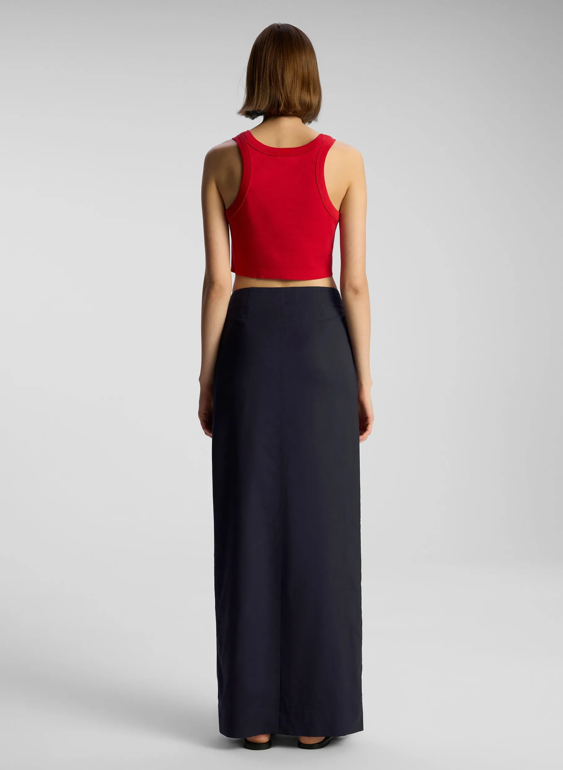 Women A.L.C. Tops | Tees & Tanks^Halsey Cropped Cotton Rib Tank