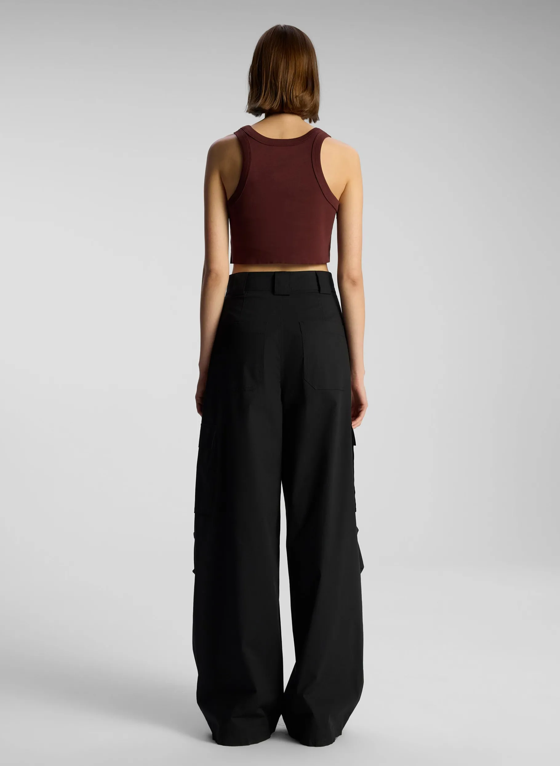 Women A.L.C. Tops | Tees & Tanks^Halsey Cropped Cotton Rib Tank