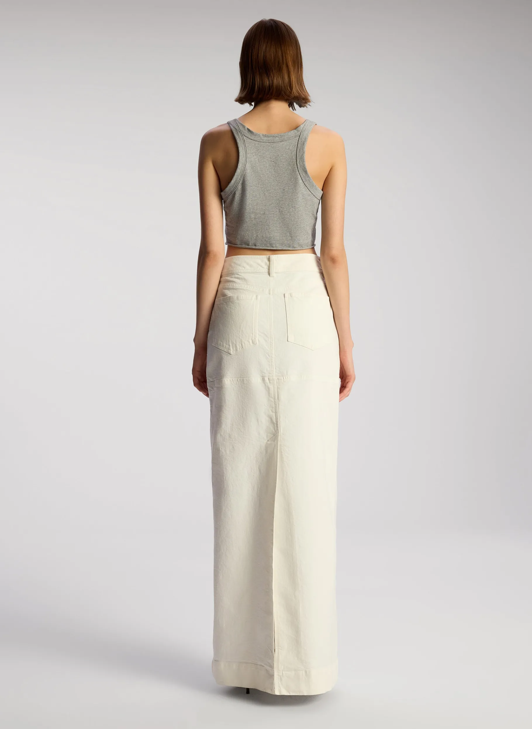 Women A.L.C. Tops | Tees & Tanks^Halsey Cropped Cotton Rib Tank
