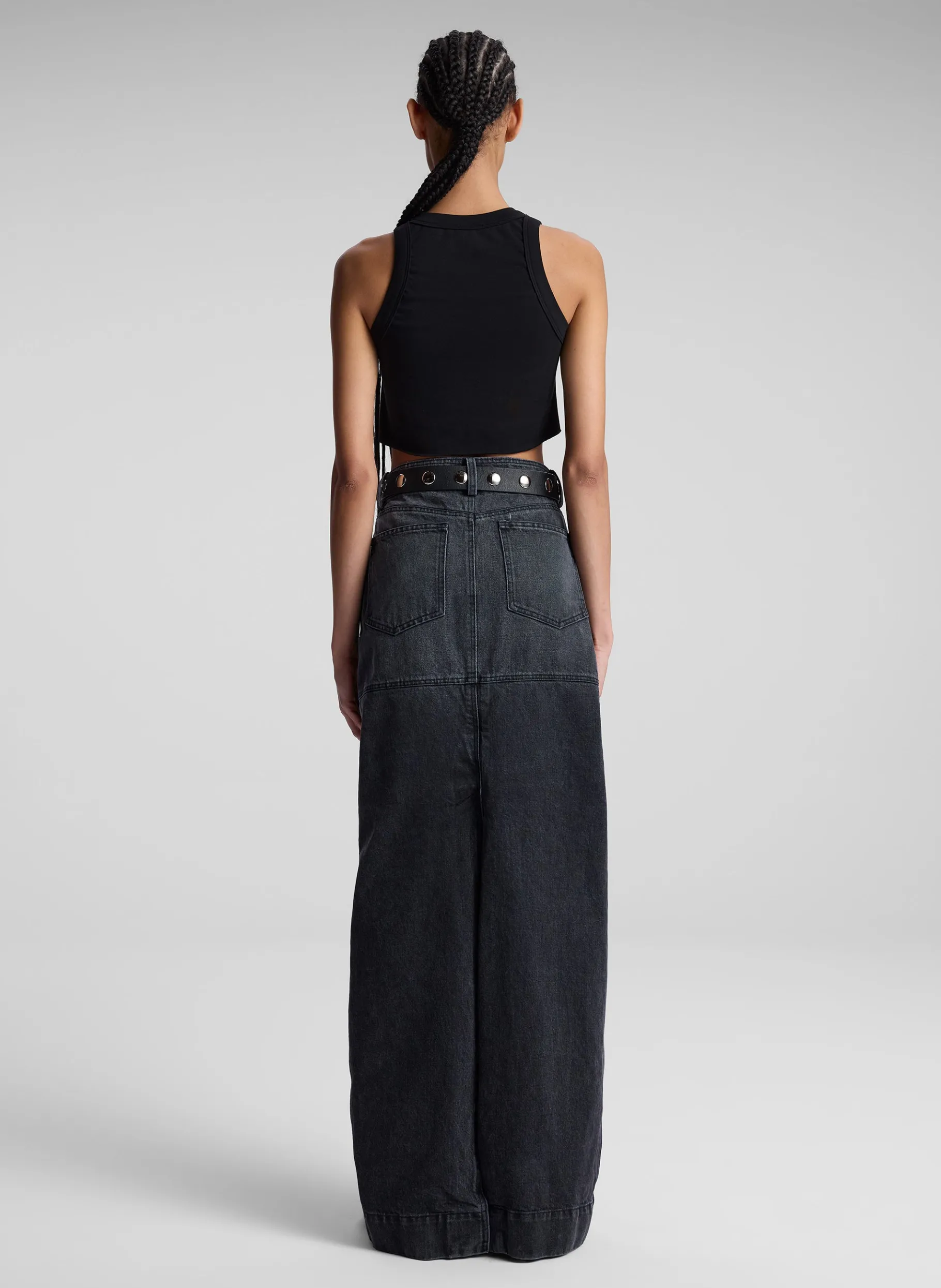 Women A.L.C. Tops | Tees & Tanks^Halsey Cropped Cotton Rib Tank