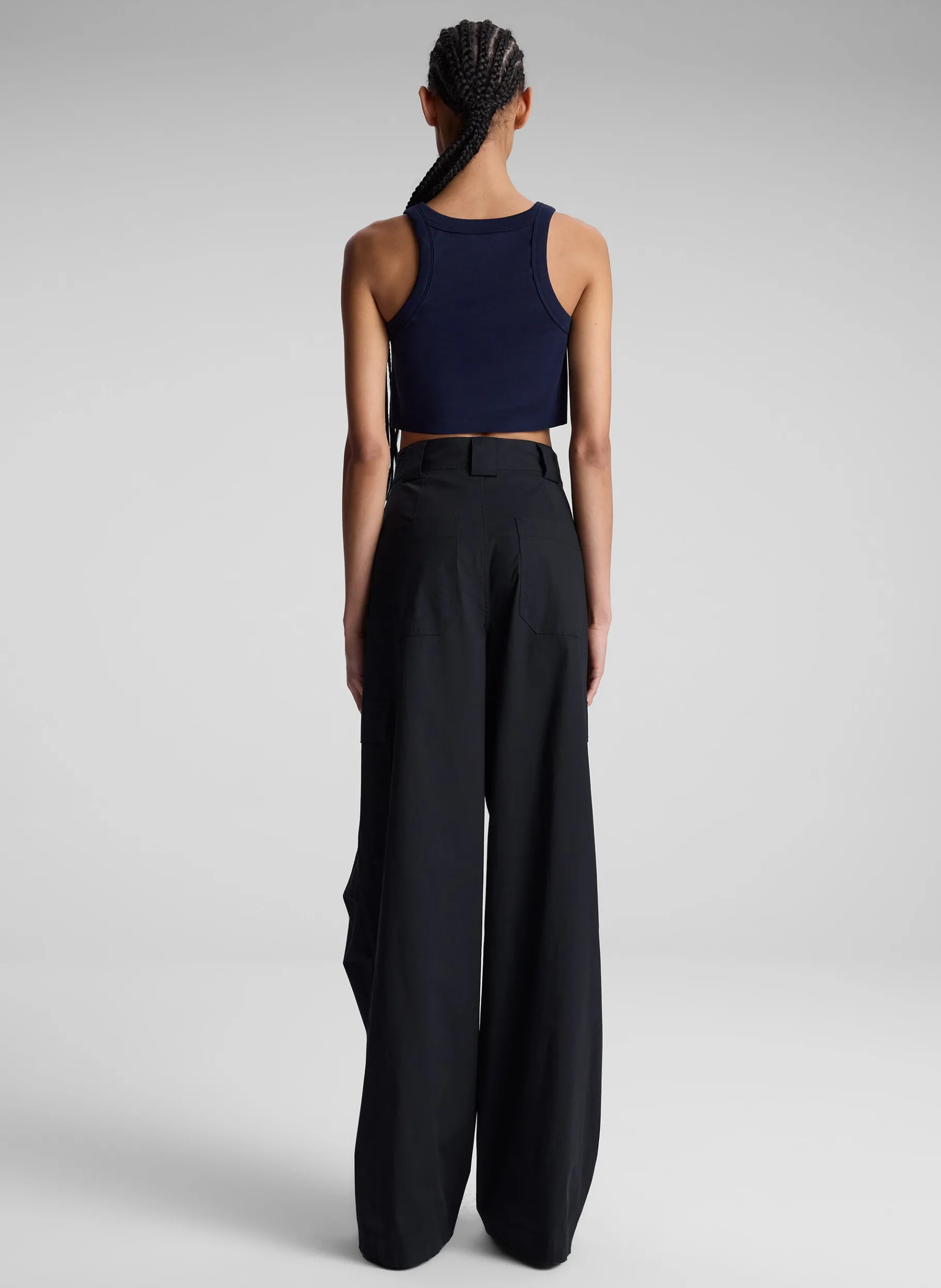 Women A.L.C. Tops | Tees & Tanks^Halsey Cropped Cotton Rib Tank