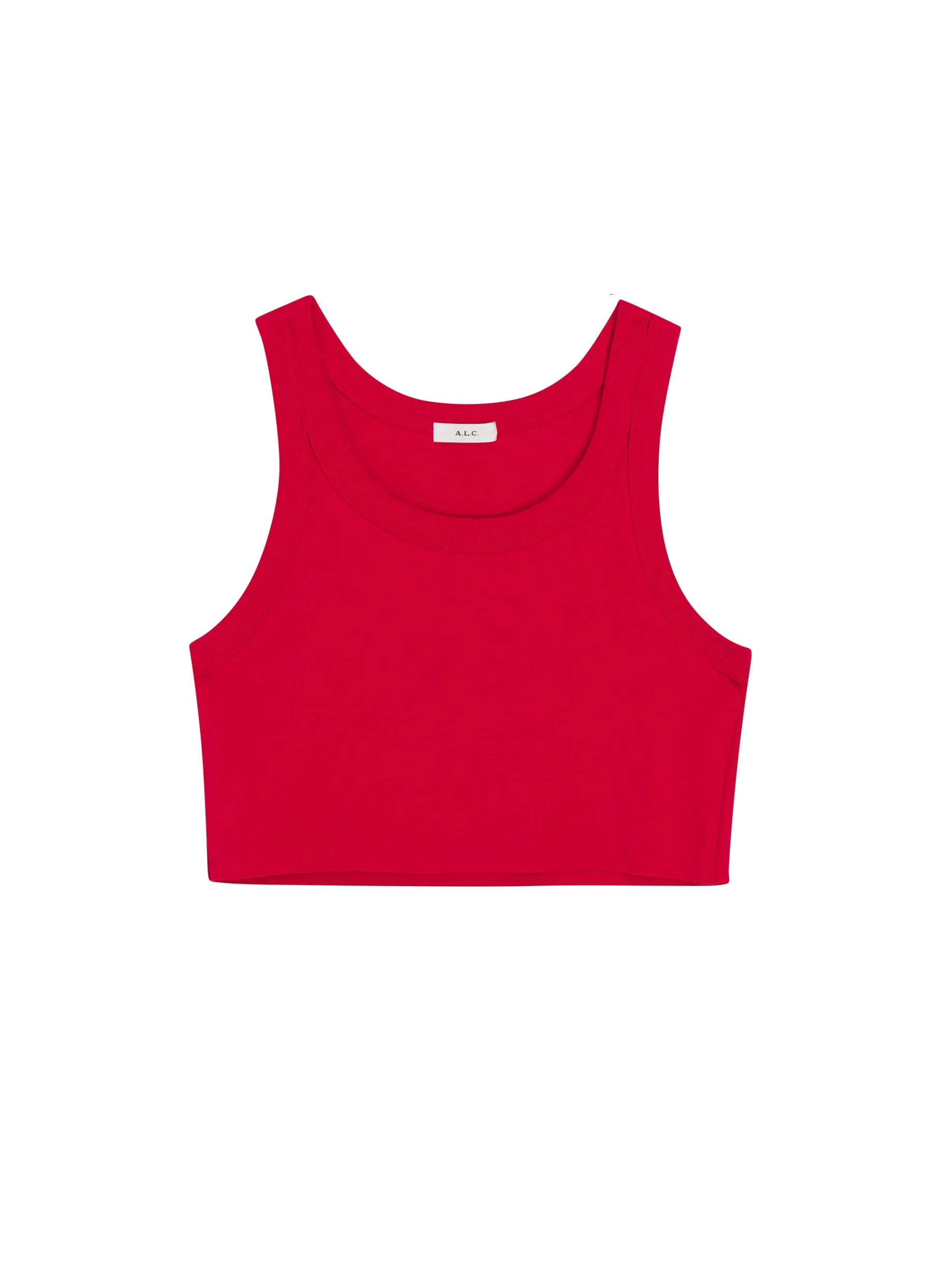 Women A.L.C. Tops | Tees & Tanks^Halsey Cropped Cotton Rib Tank