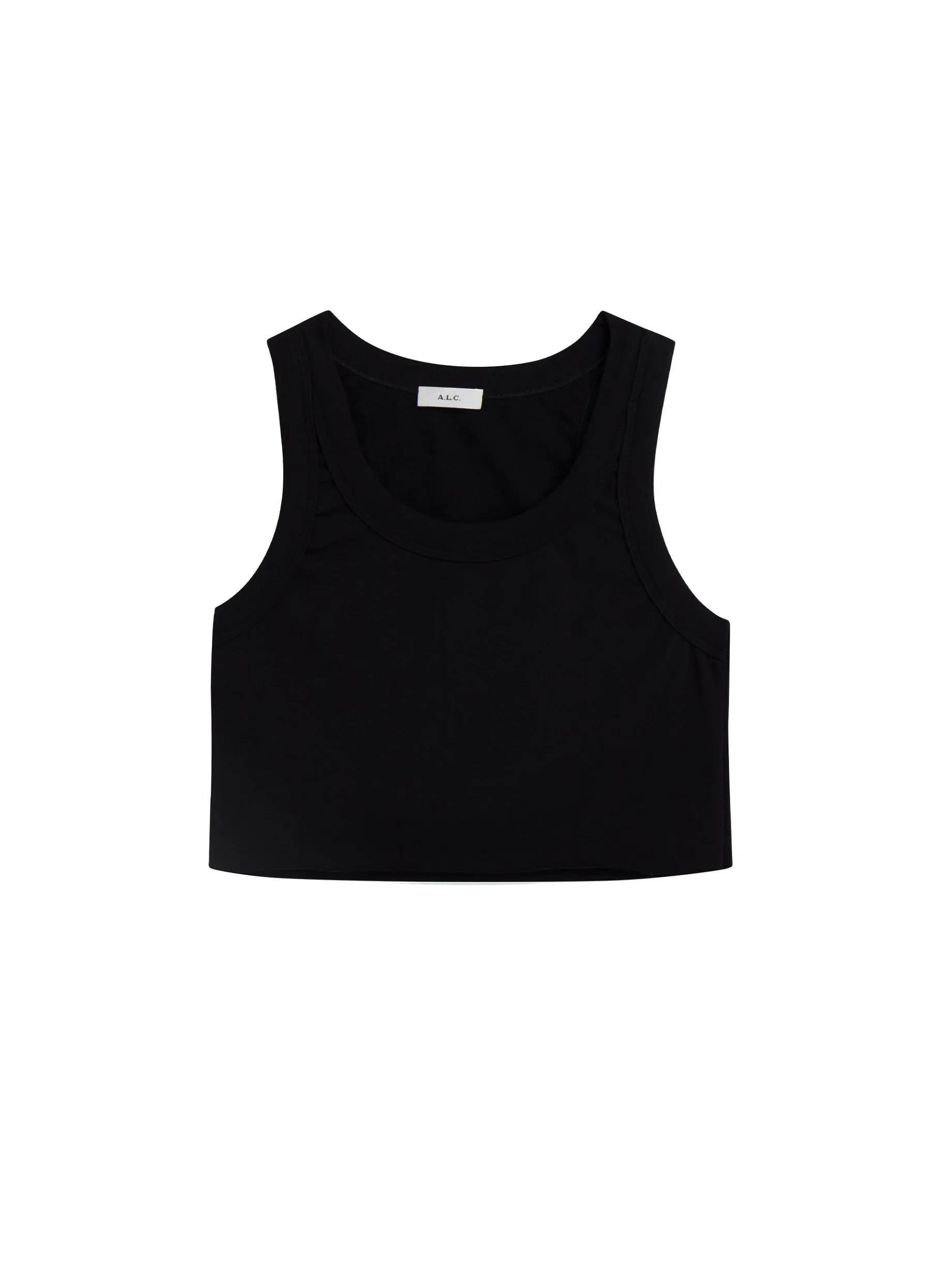 Women A.L.C. Tops | Tees & Tanks^Halsey Cropped Cotton Rib Tank