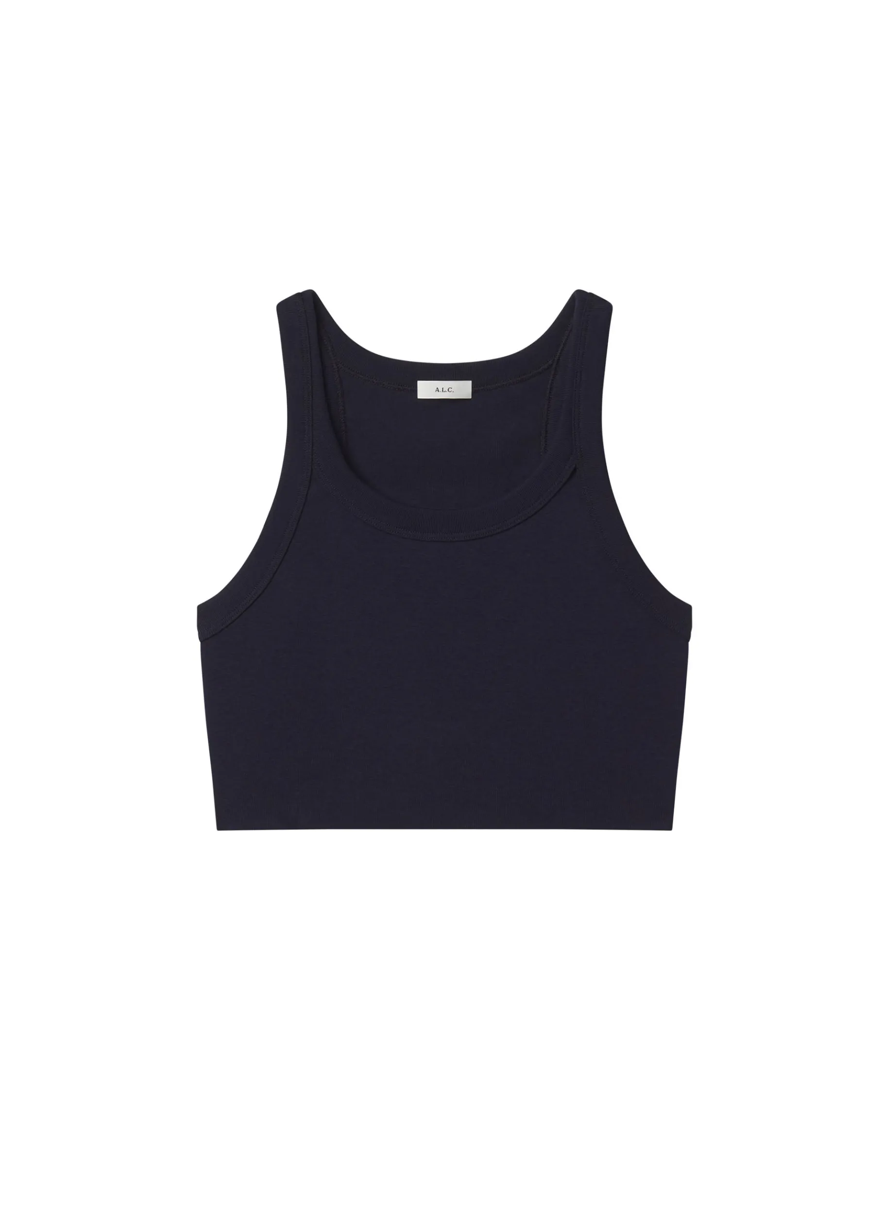 Women A.L.C. Tops | Tees & Tanks^Halsey Cropped Cotton Rib Tank