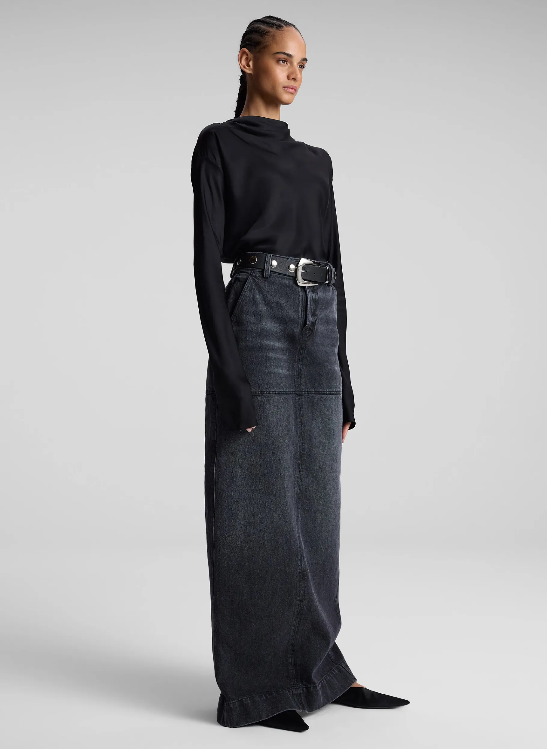 Women A.L.C. Bottoms | Skirts^Hunter Denim Maxi Skirt