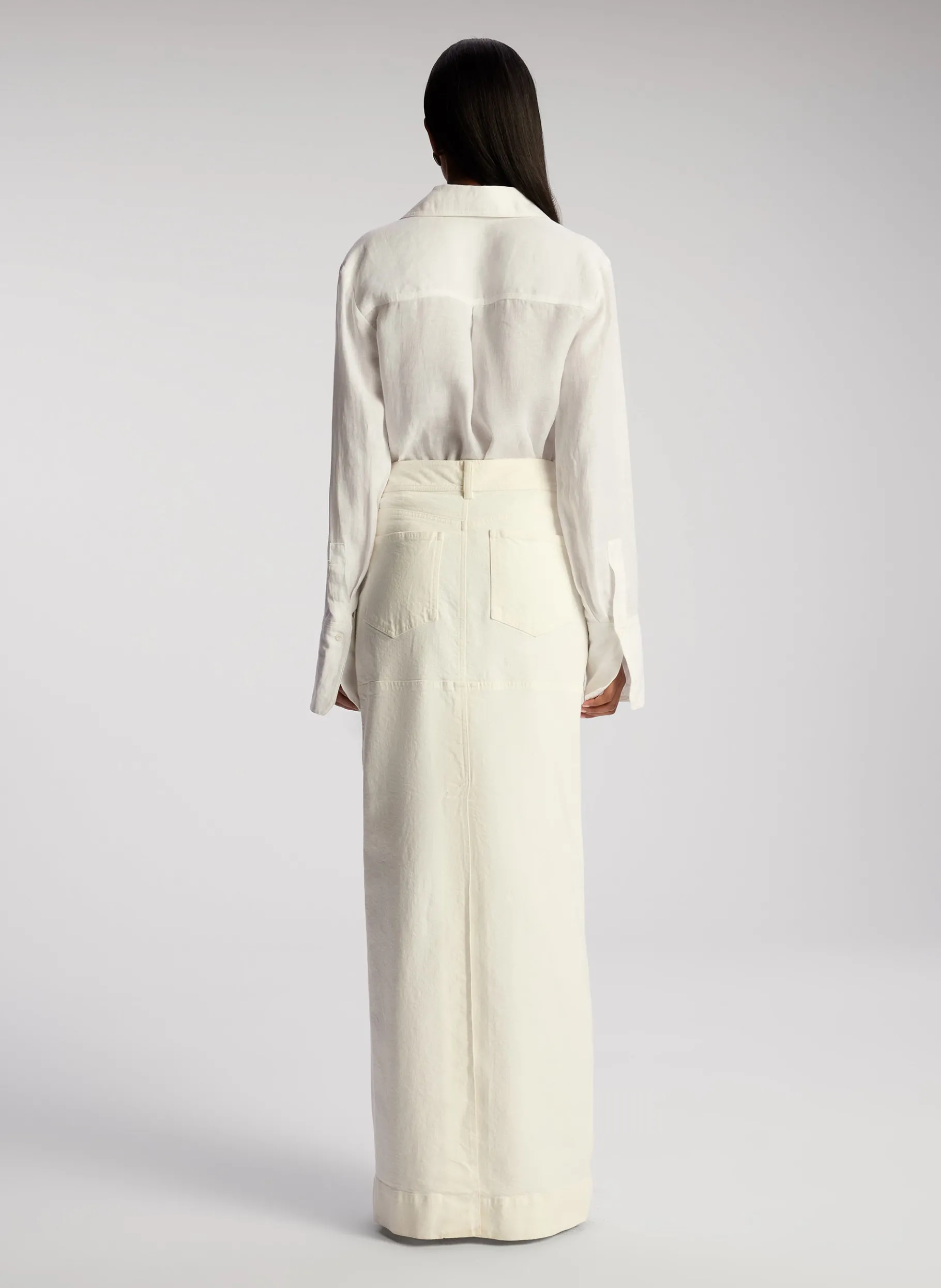 Women A.L.C. Bottoms | Skirts^Hunter Stretch Denim Maxi Skirt
