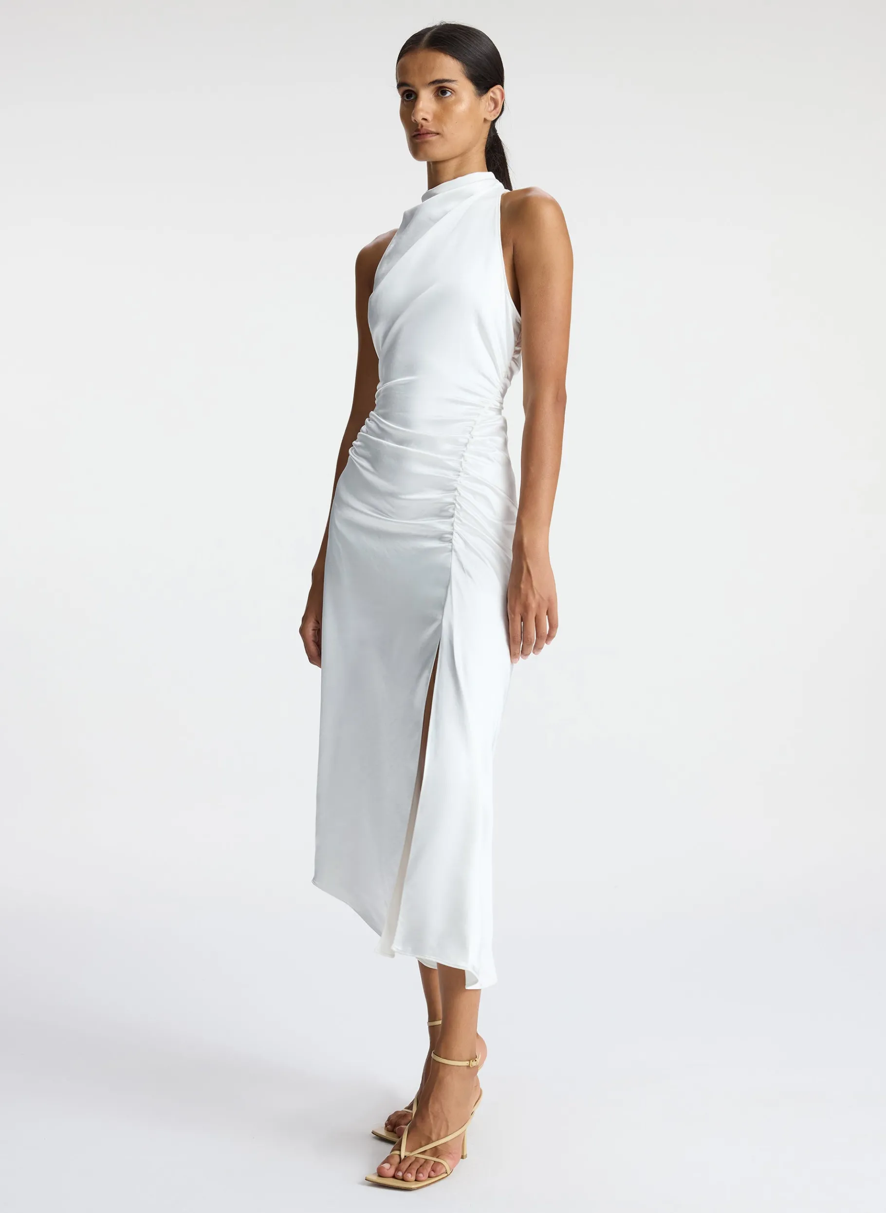 Women A.L.C. Dresses^Inez Satin Midi Dress