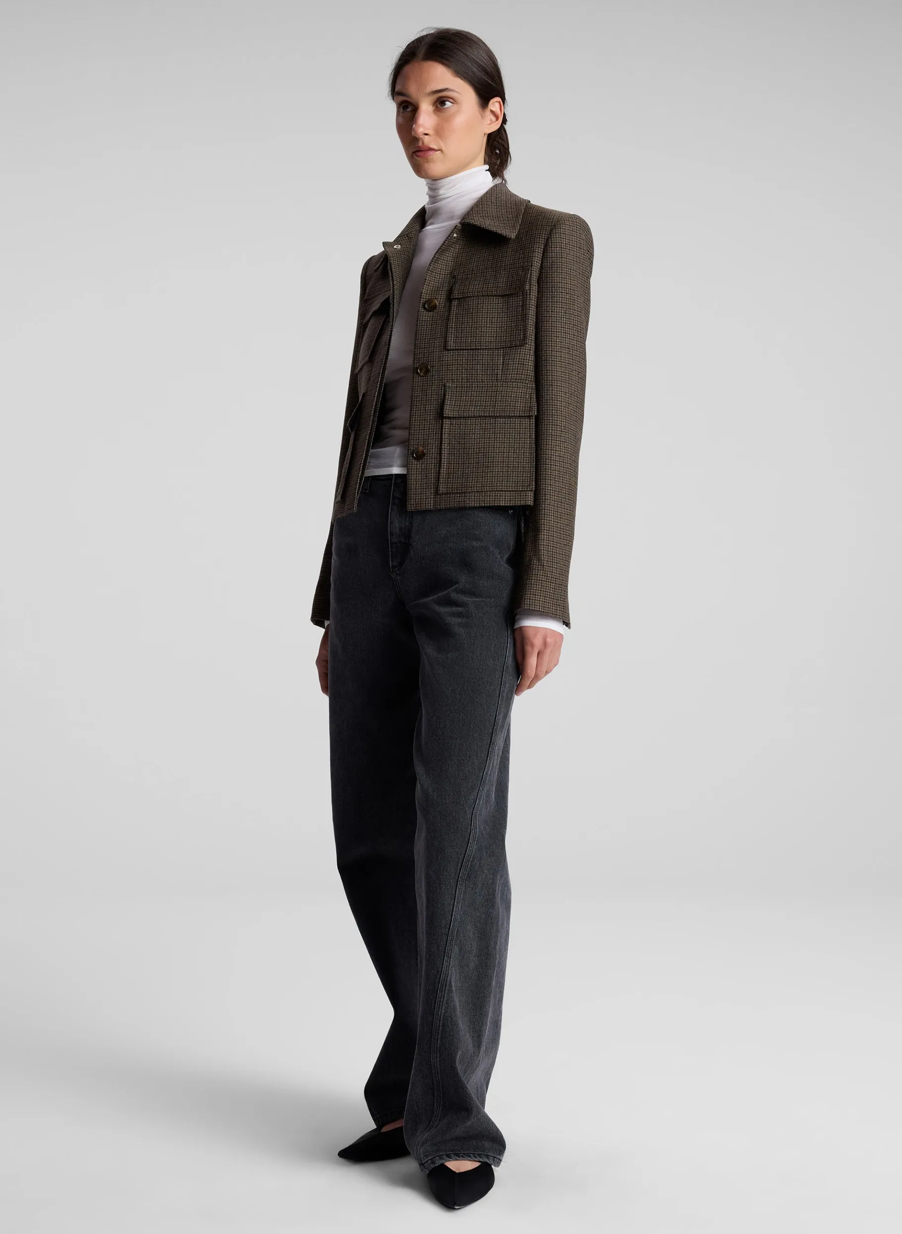 Women A.L.C. Jackets & Coats^Jamie Mini Houndstooth Jacket