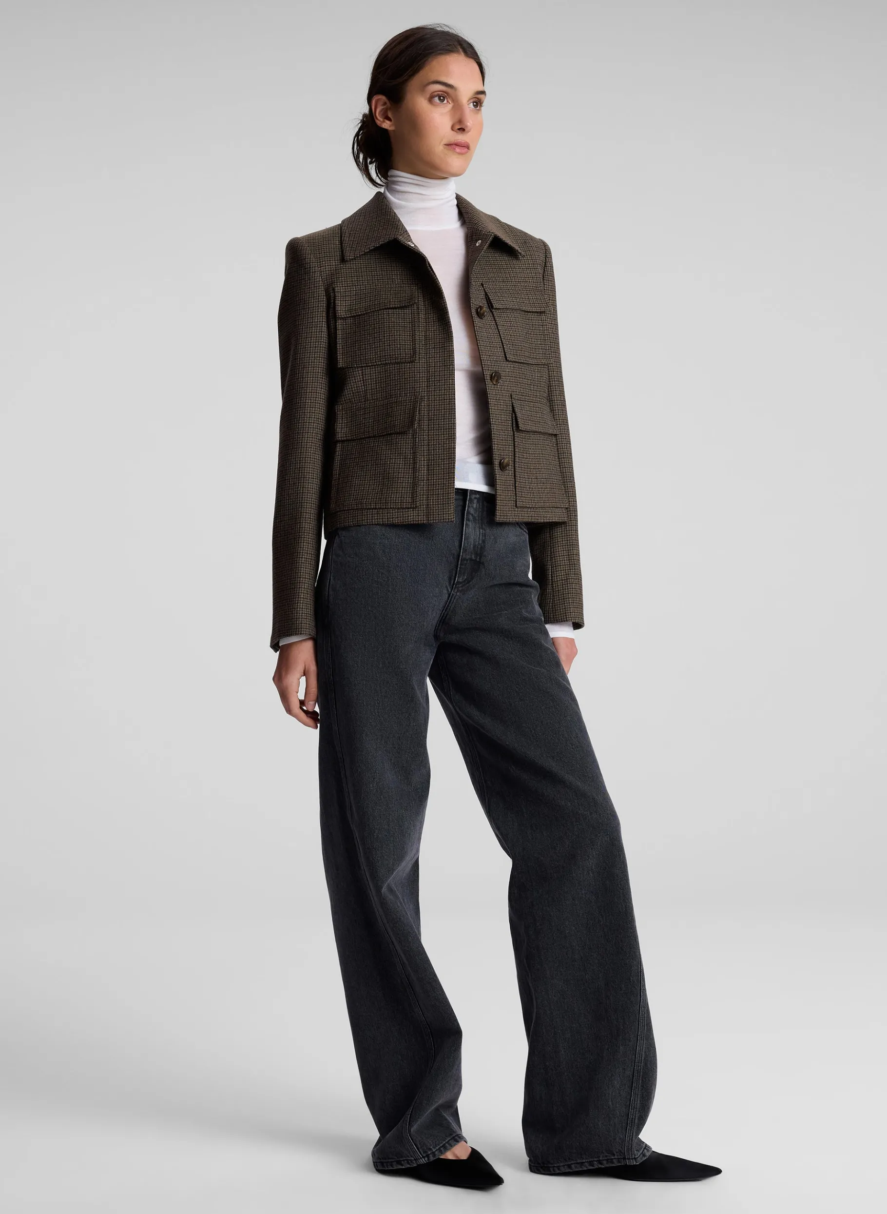 Women A.L.C. Jackets & Coats^Jamie Mini Houndstooth Jacket