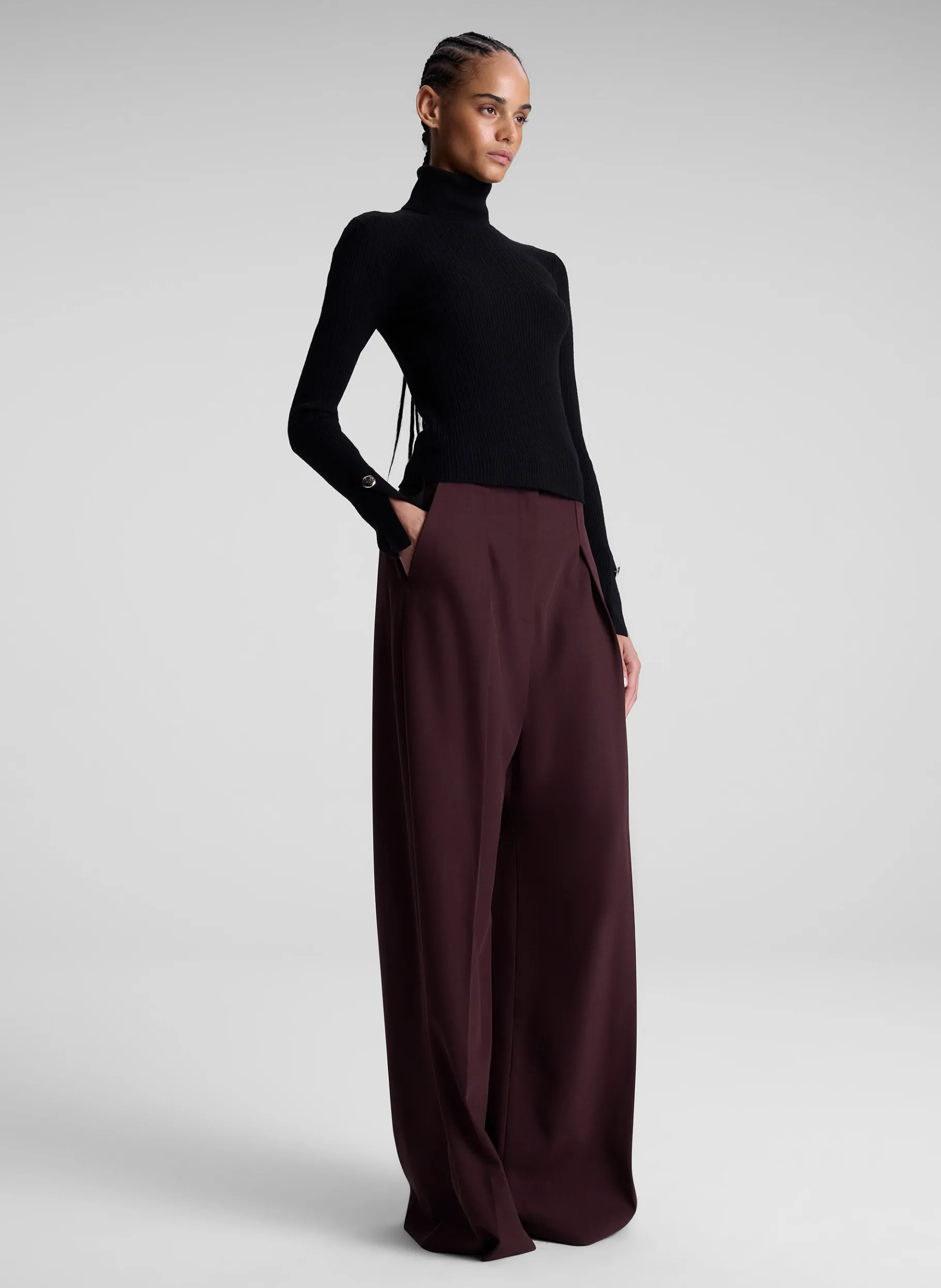 Women A.L.C. Tops | Knitwear^Jett Cable Knit Merino Turtleneck Top