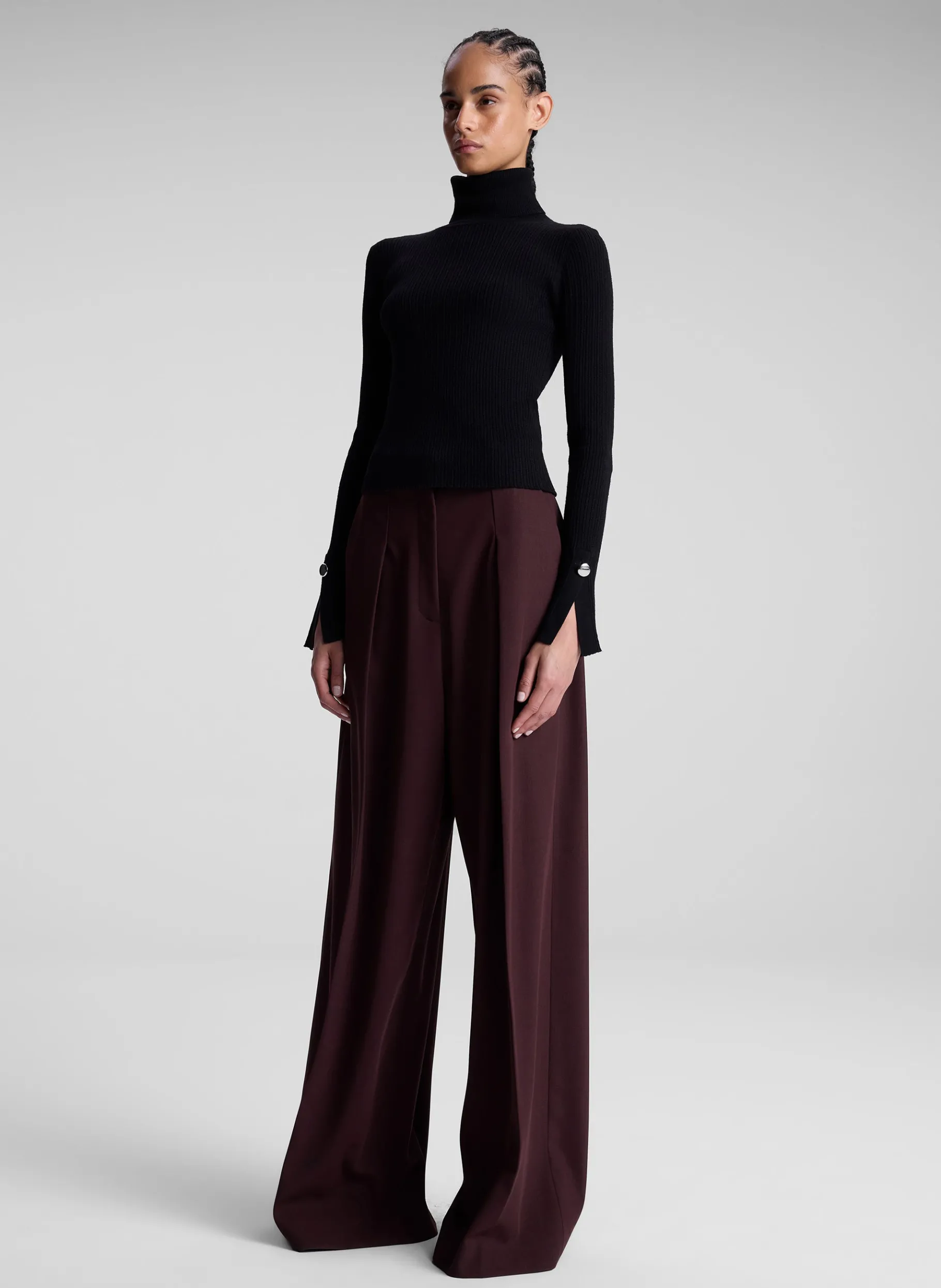 Women A.L.C. Tops | Knitwear^Jett Cable Knit Merino Turtleneck Top