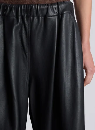 Women A.L.C. Bottoms^Jones Leather Wide Leg Pant