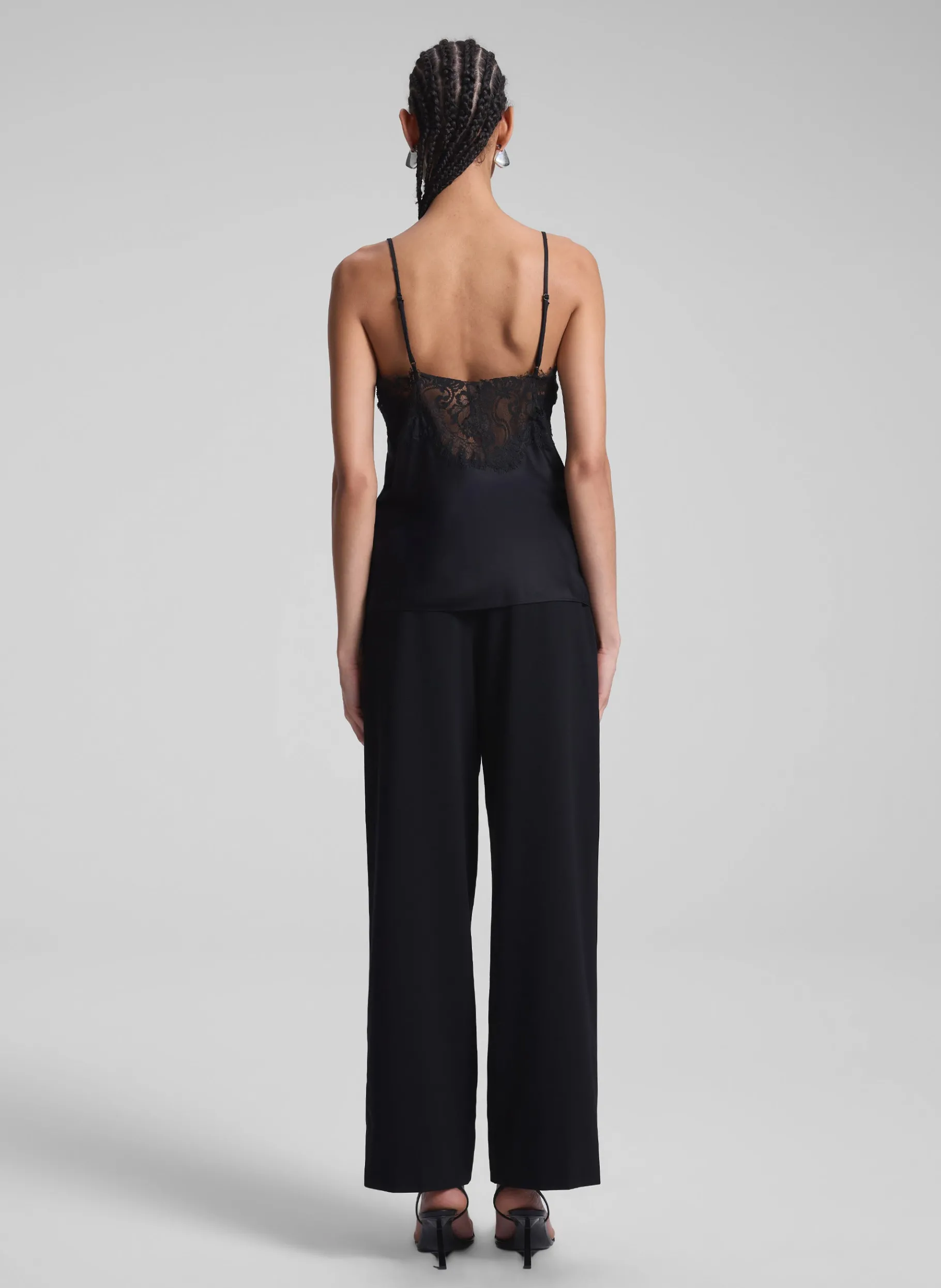 Women A.L.C. Tops | Tees & Tanks^Lennon Satin And Lace Camisole Top