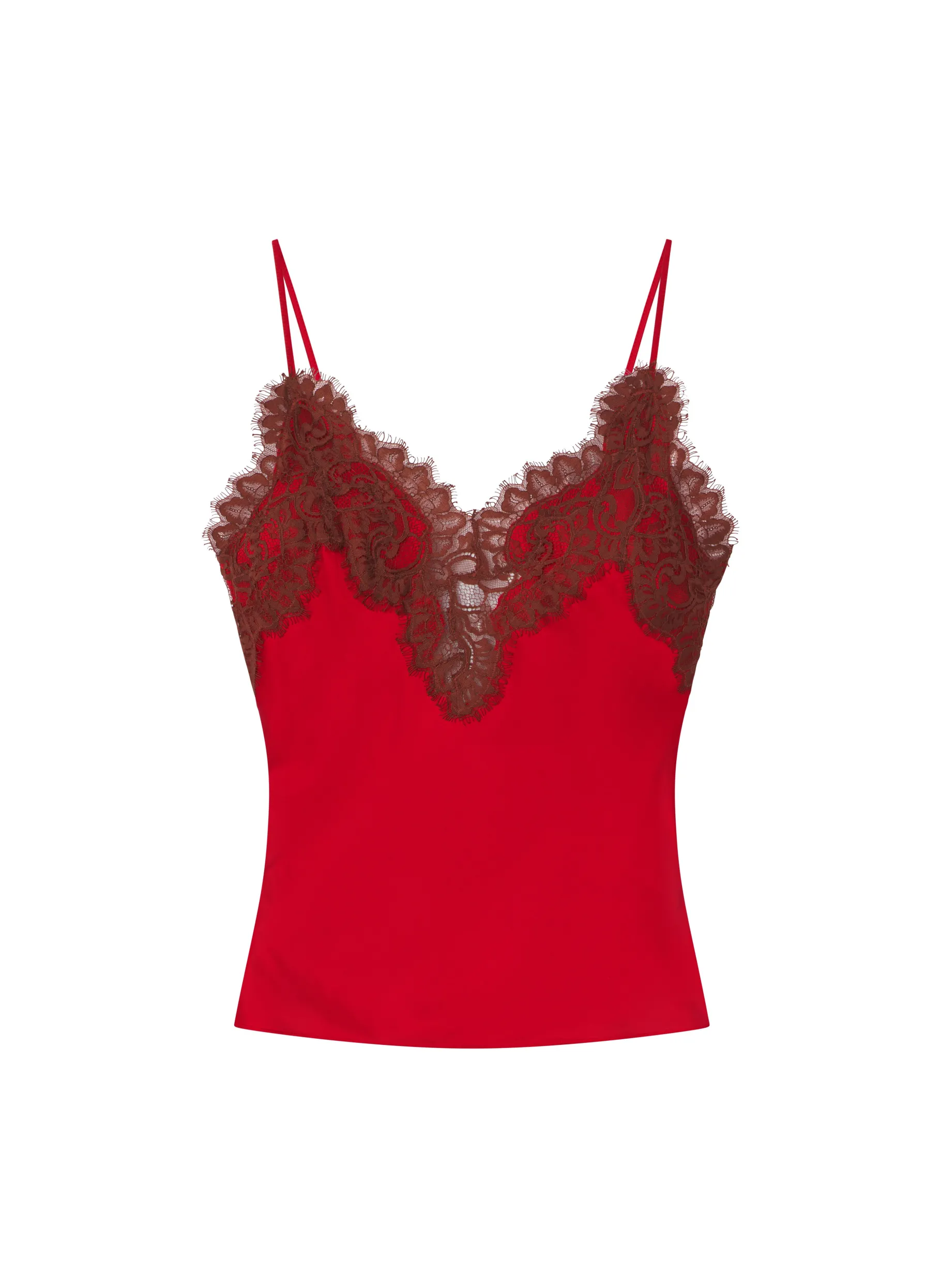 Women A.L.C. Tops | Tees & Tanks^Lennon Satin And Lace Camisole Top