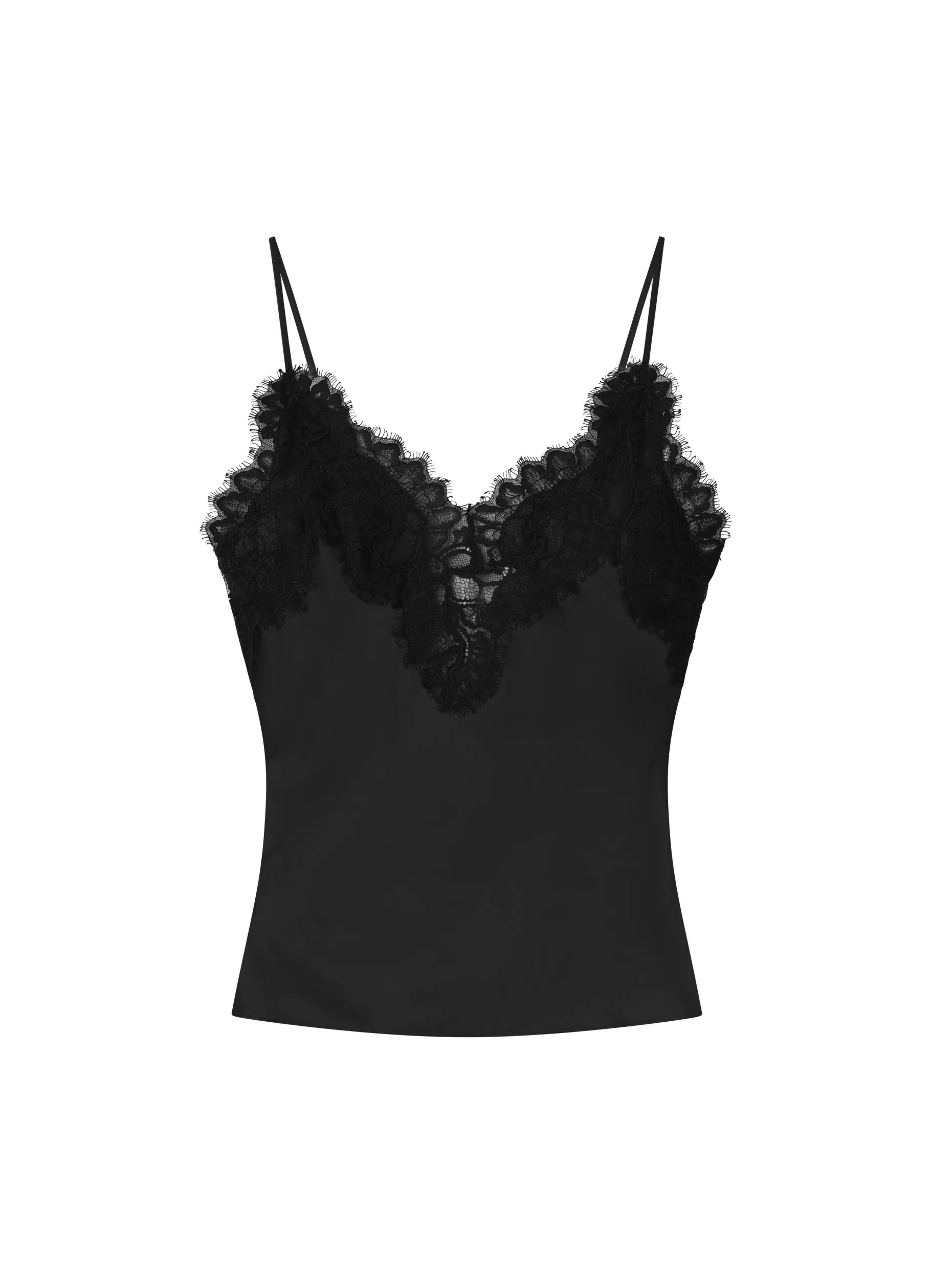 Women A.L.C. Tops | Tees & Tanks^Lennon Satin And Lace Camisole Top