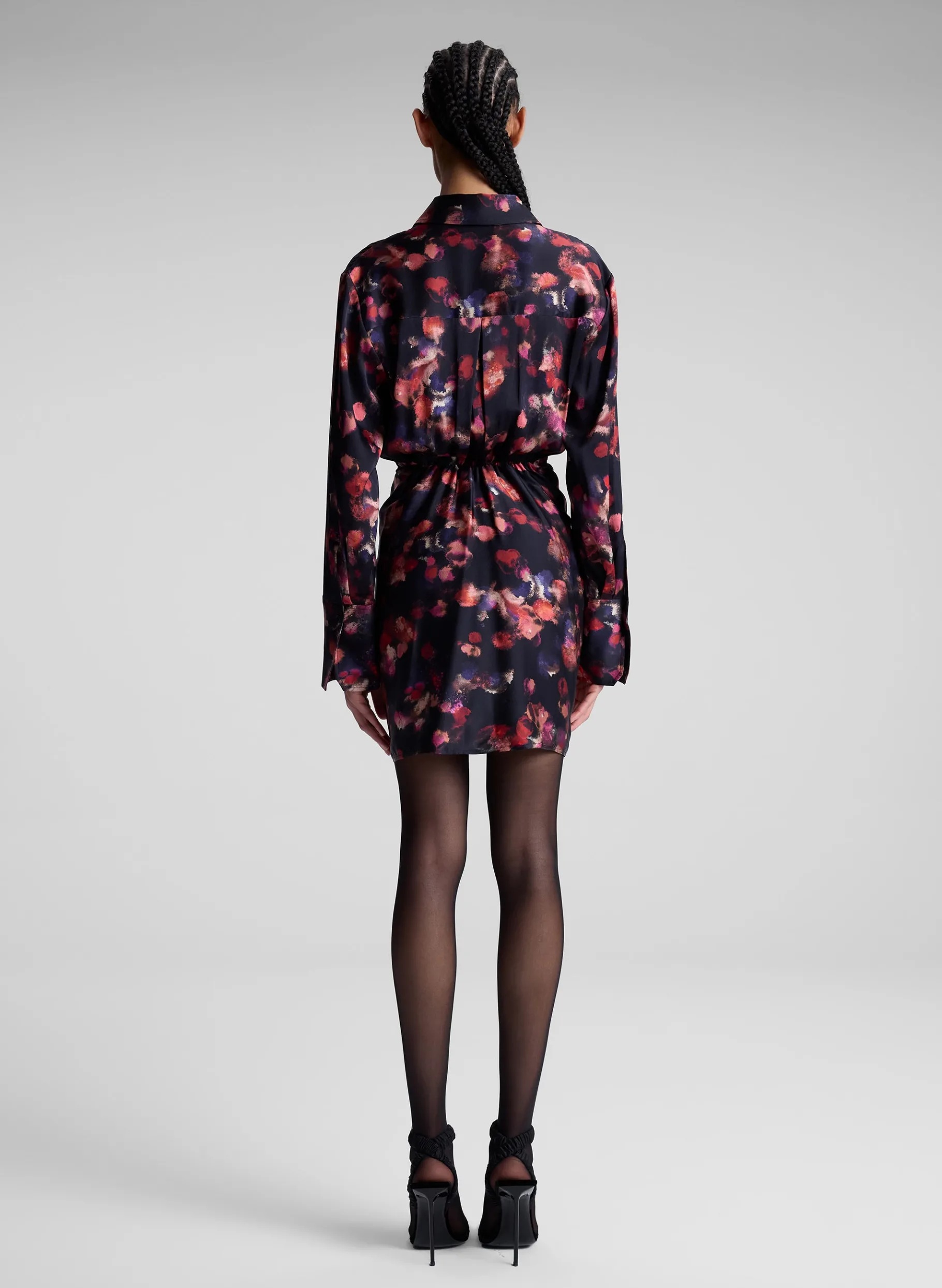Women A.L.C. Dresses^Mia Stretch Silk Mini Shirtdress