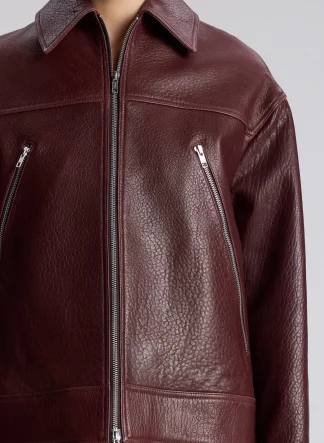 Women A.L.C. Jackets & Coats^Olive Leather Jacket