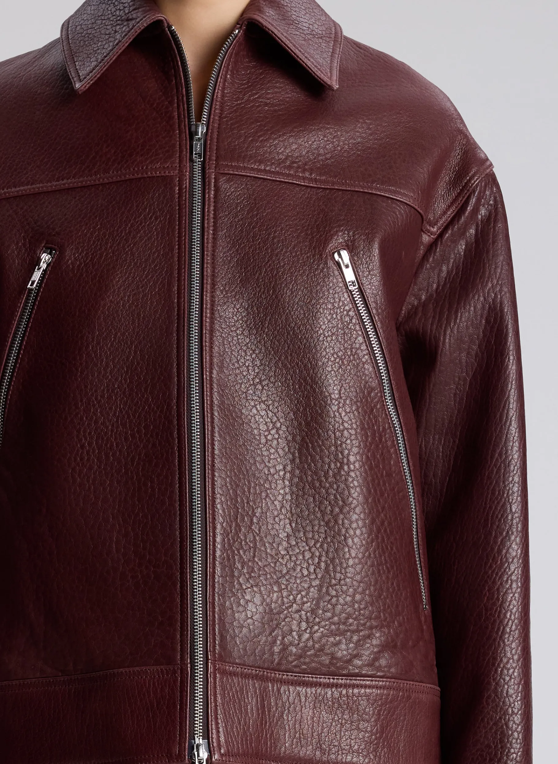 Women A.L.C. Jackets & Coats^Olive Leather Jacket