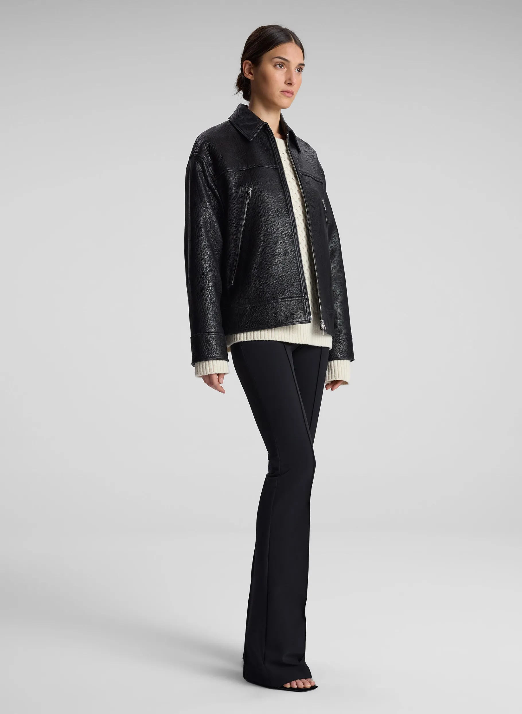 Women A.L.C. Jackets & Coats^Olive Leather Jacket