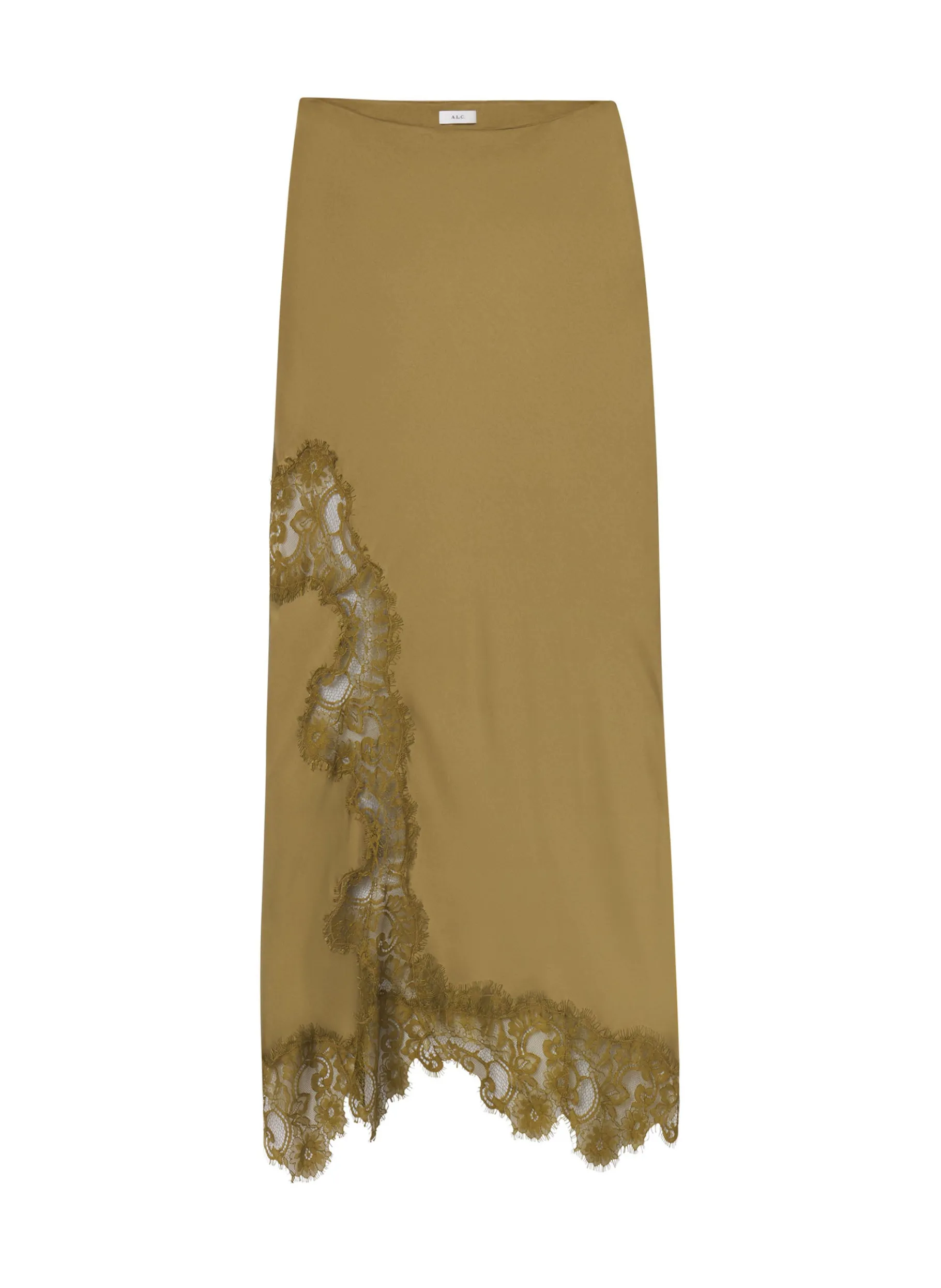 Women A.L.C. Bottoms | Skirts^Olivia Satin And Lace Midi Skirt