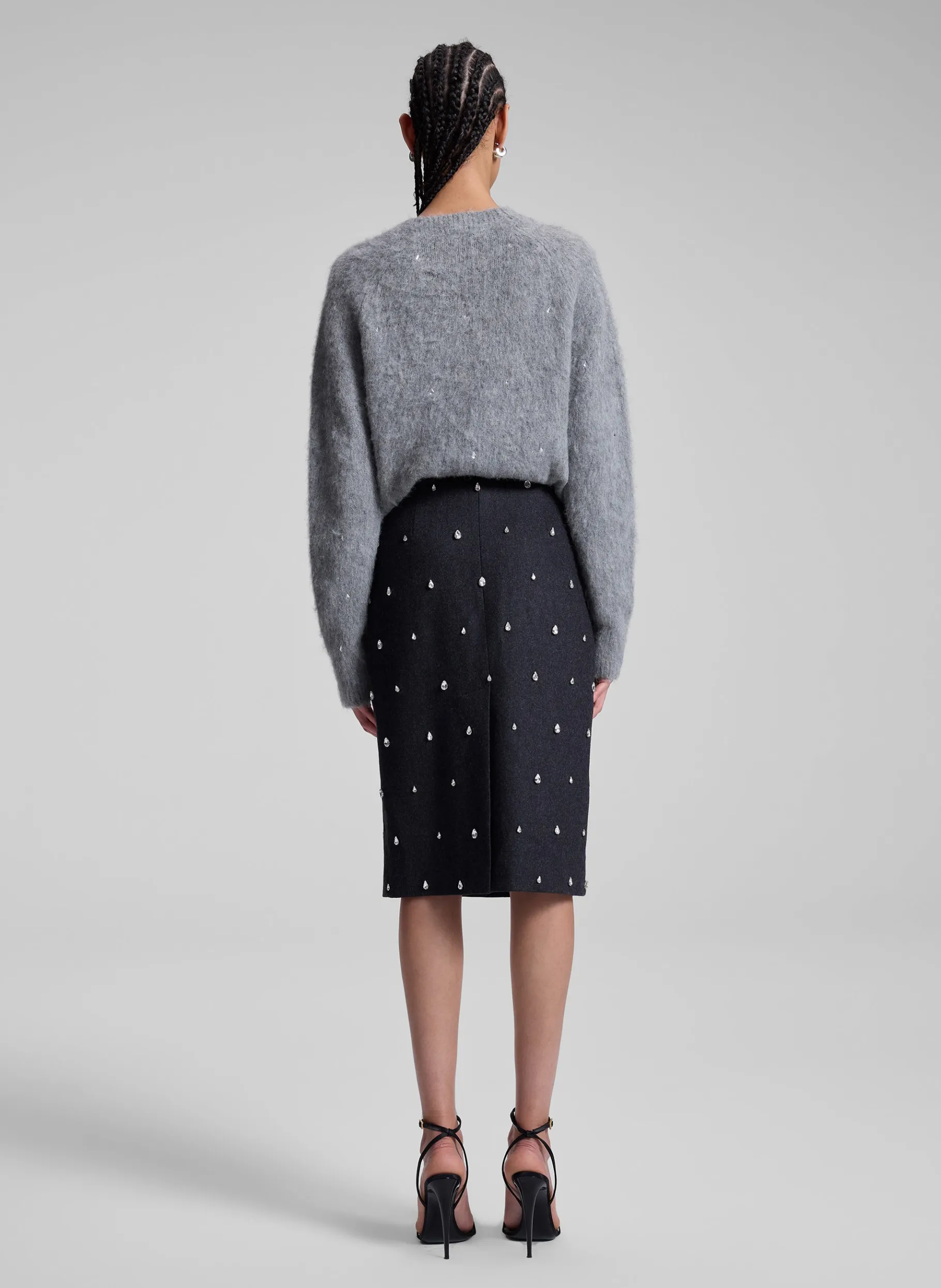Women A.L.C. Bottoms | Skirts^Opal Embellished Wool Pencil Skirt