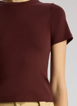 Women A.L.C. Tops | Tees & Tanks^Paloma Cotton Rib Baby Tee