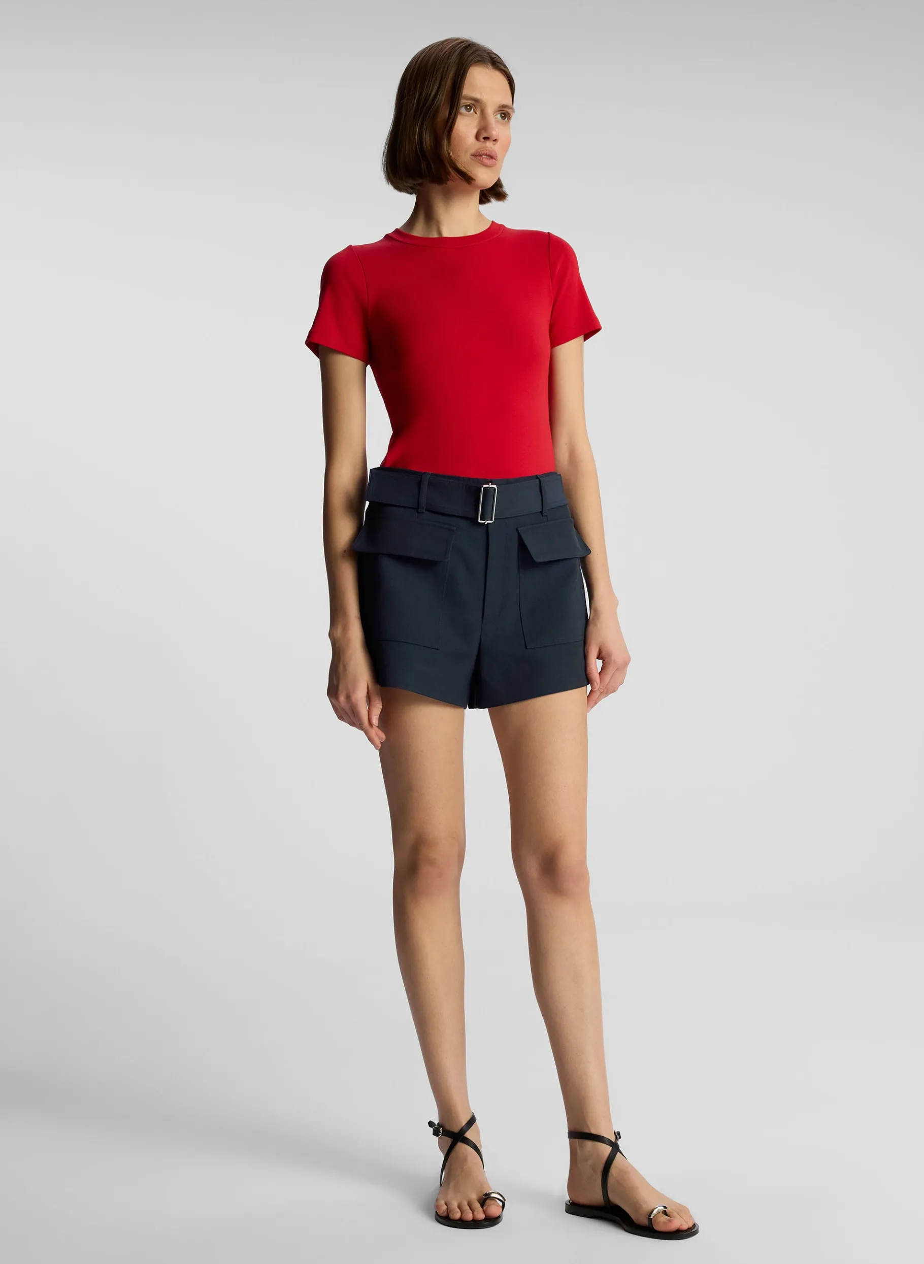 Women A.L.C. Tops | Tees & Tanks^Paloma Cotton Rib Baby Tee