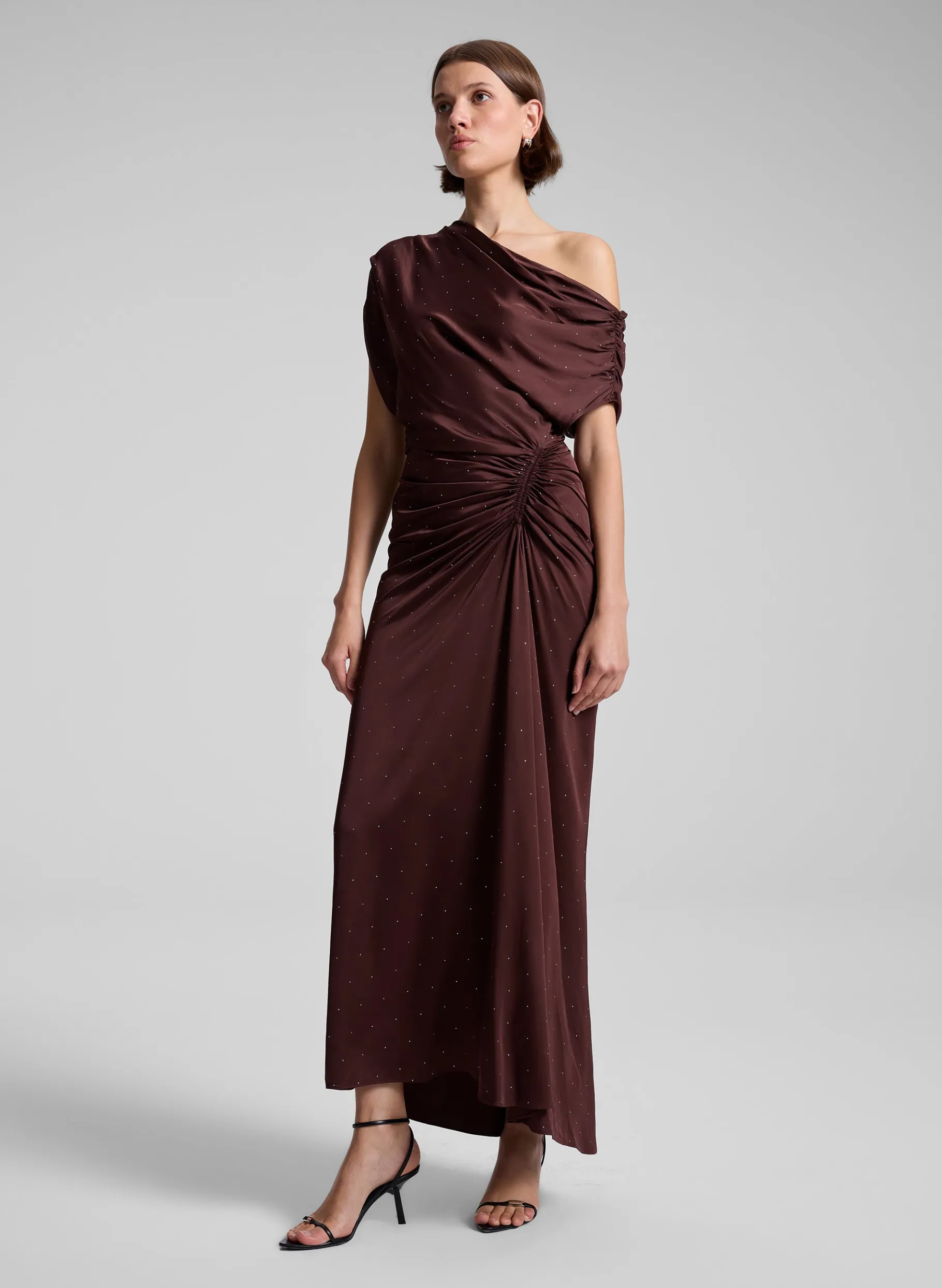 Women A.L.C. Dresses^Penny Embellished Satin Maxi Dress